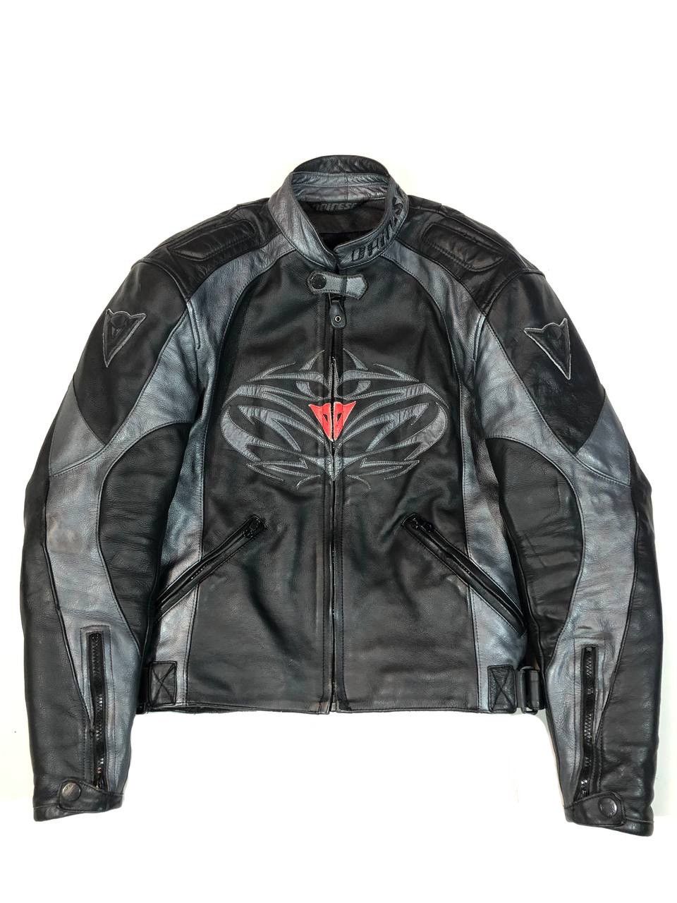 image of Dainese Moto Leather Jacket Motocross Racing in Black, Men's (Size Small)