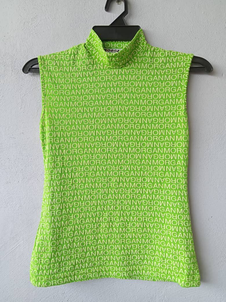 Seditionaries Vintage Morgan Homme Turtle Neck Monogram Sleeveless Top Size S / US 4 / IT 40 - 1 Thumbnail