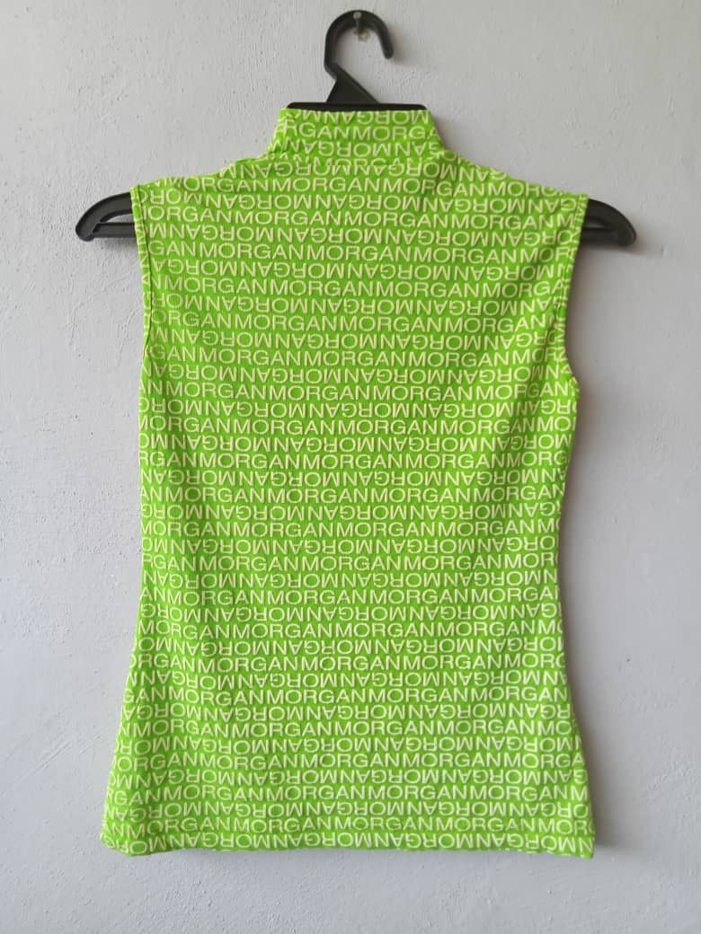 Seditionaries Vintage Morgan Homme Turtle Neck Monogram Sleeveless Top Size S / US 4 / IT 40 - 3 Thumbnail