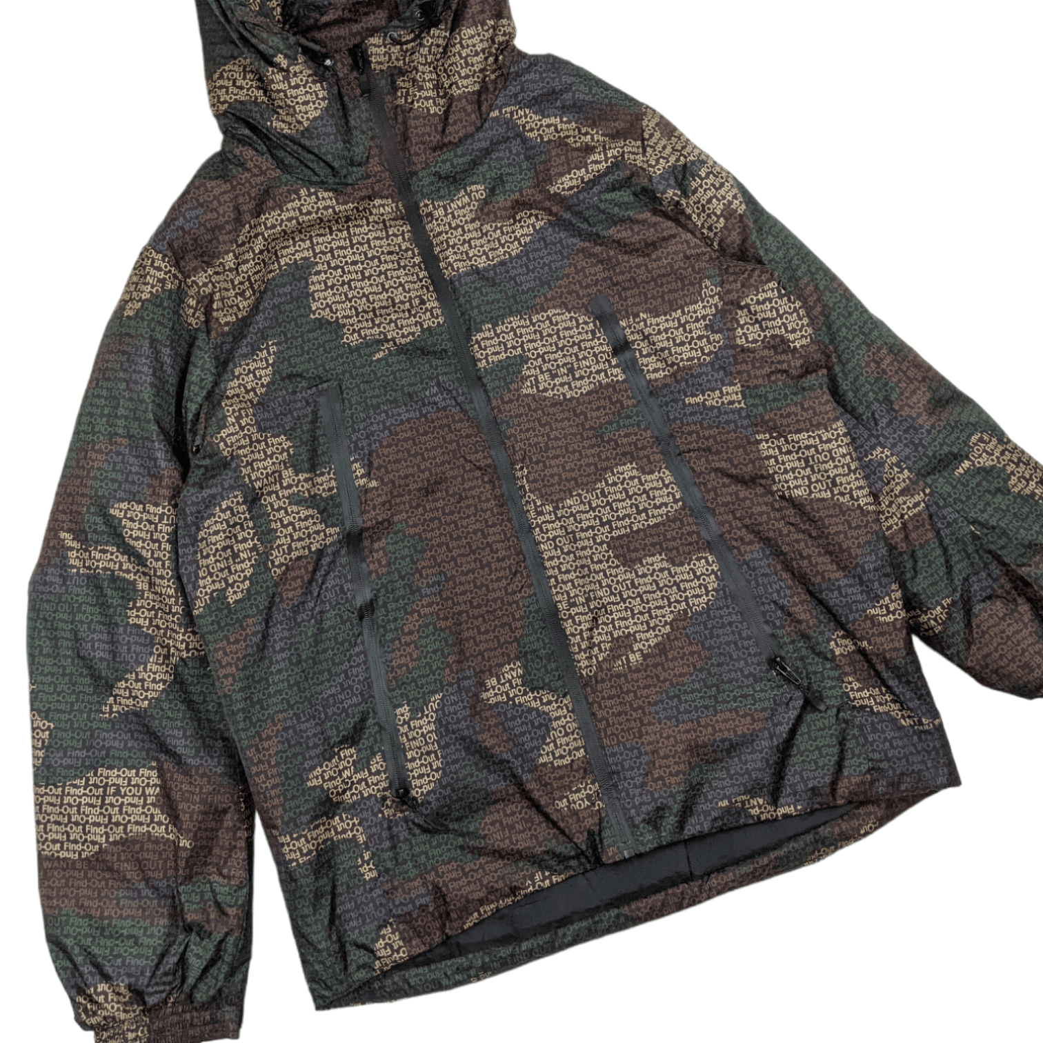 Japanese Brand Japan FIND OUT Monogram Winter Warm Puffer Jacket Size US L / EU 52-54 / 3 - 3 Thumbnail