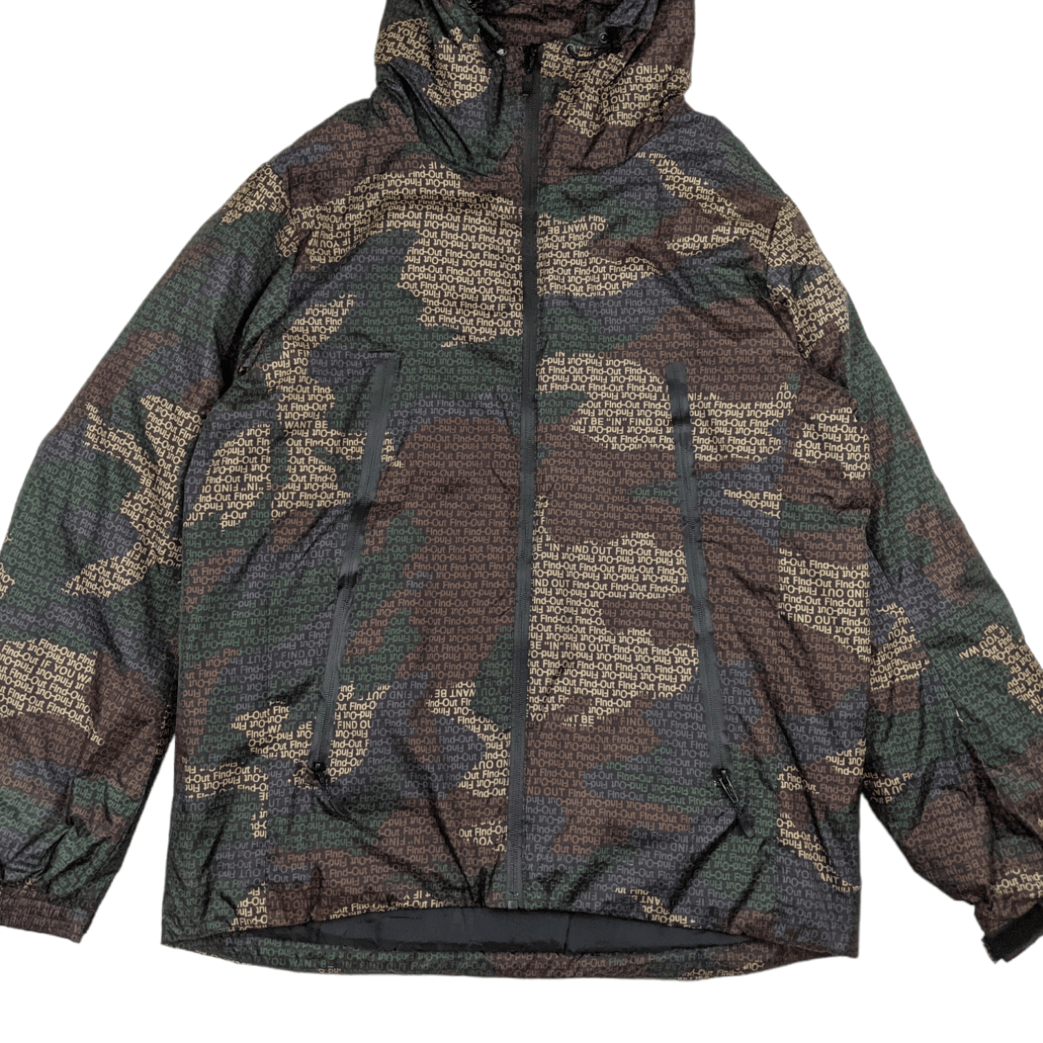 Japanese Brand Japan FIND OUT Monogram Winter Warm Puffer Jacket Size US L / EU 52-54 / 3 - 4 Thumbnail