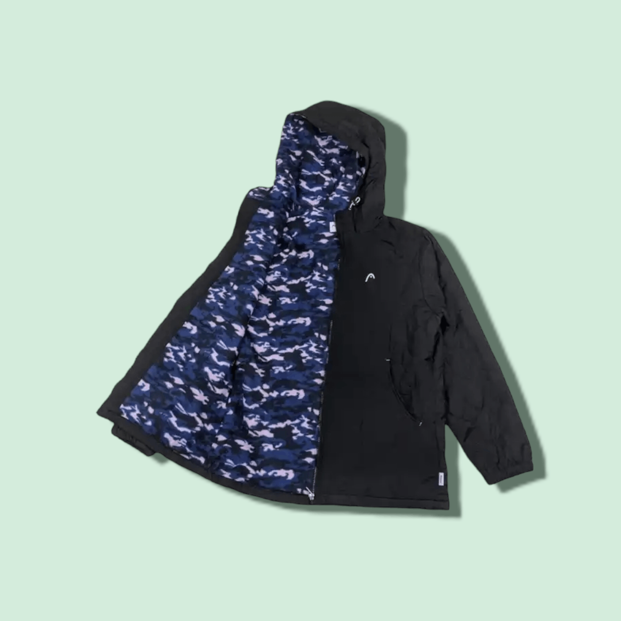 Japanese Brand HEAD Winter Warm Fleece Windbreaker Jacket Size L / US 10 / IT 46 - 1 Thumbnail