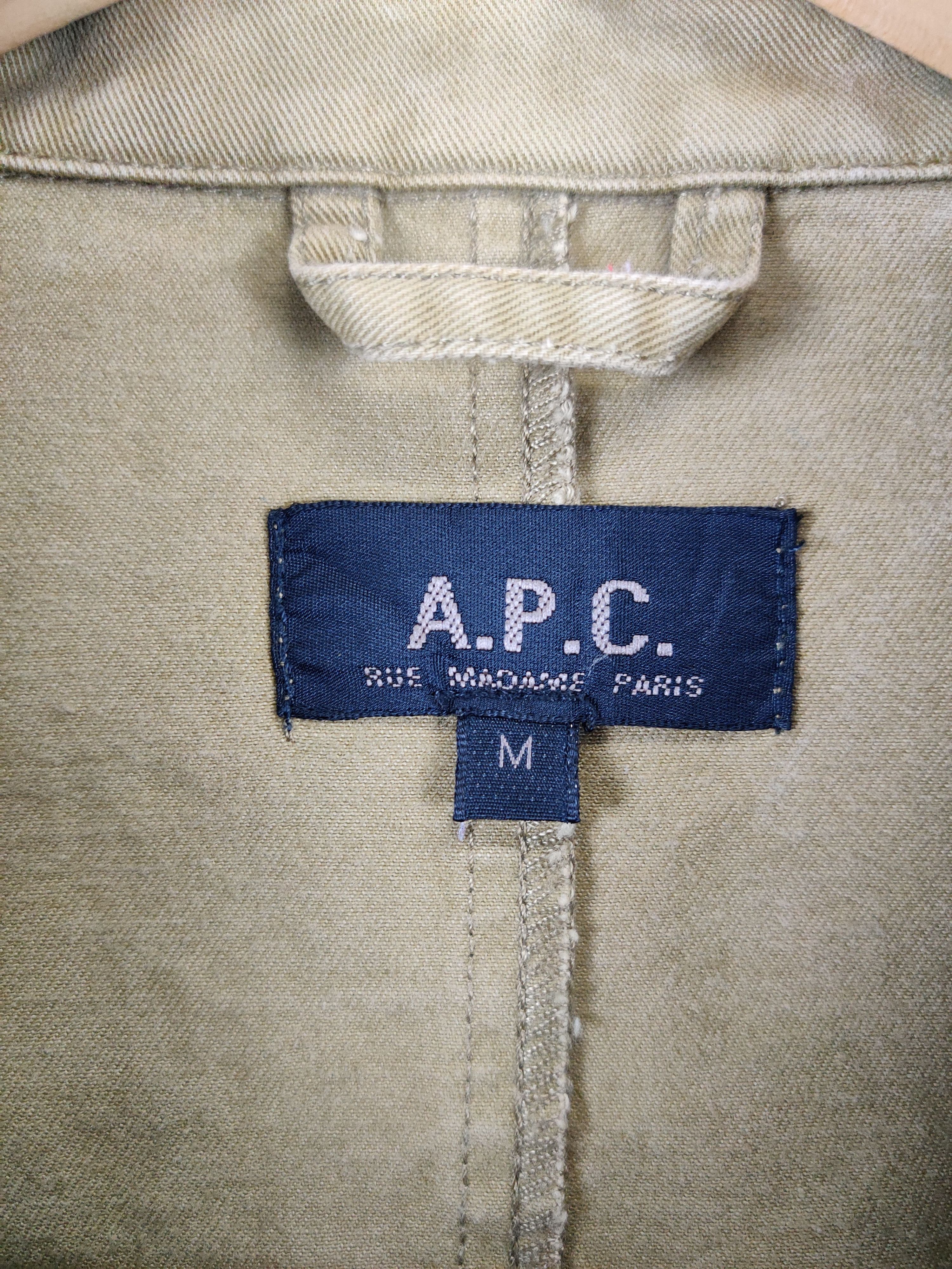 A.P.C. Vintage A.P.C Military Army Style Olive Green Jacket Size US M / EU 48-50 / 2 - 10 Thumbnail