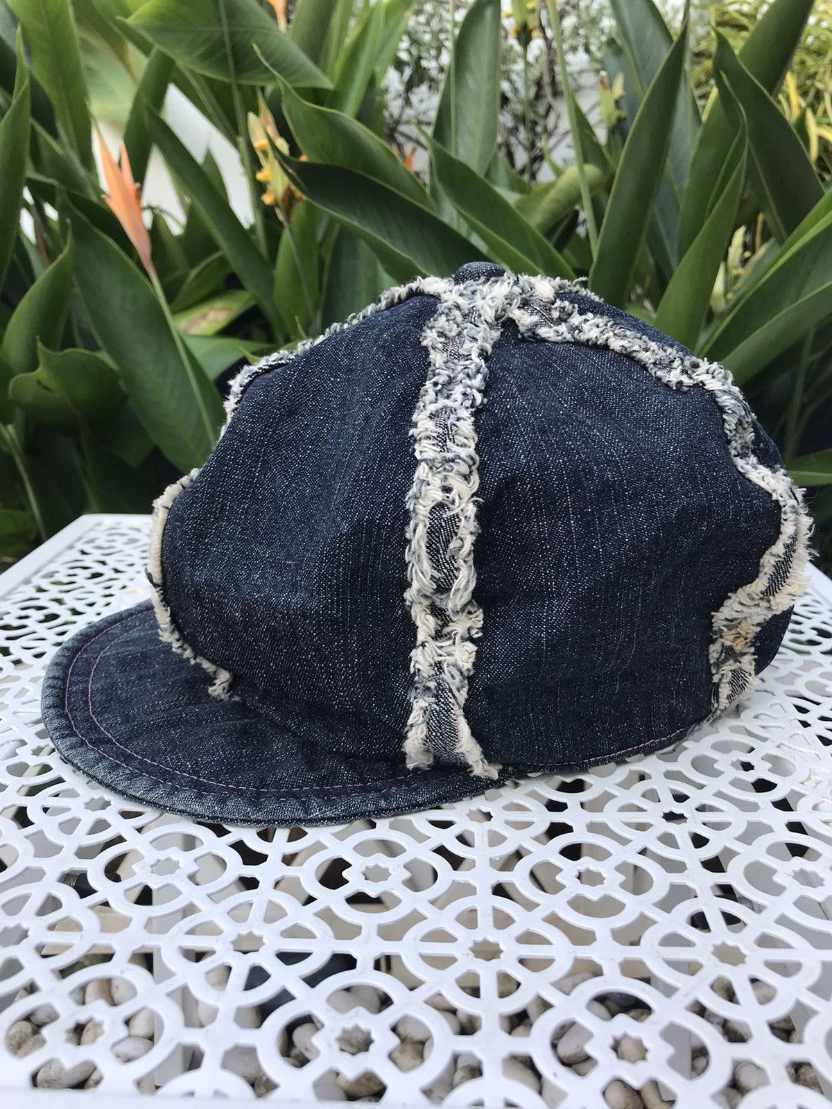 Other UNBRANDED NARUMIYA DISTRESSED DENIM CAP HAT Size ONE SIZE - 3 Thumbnail