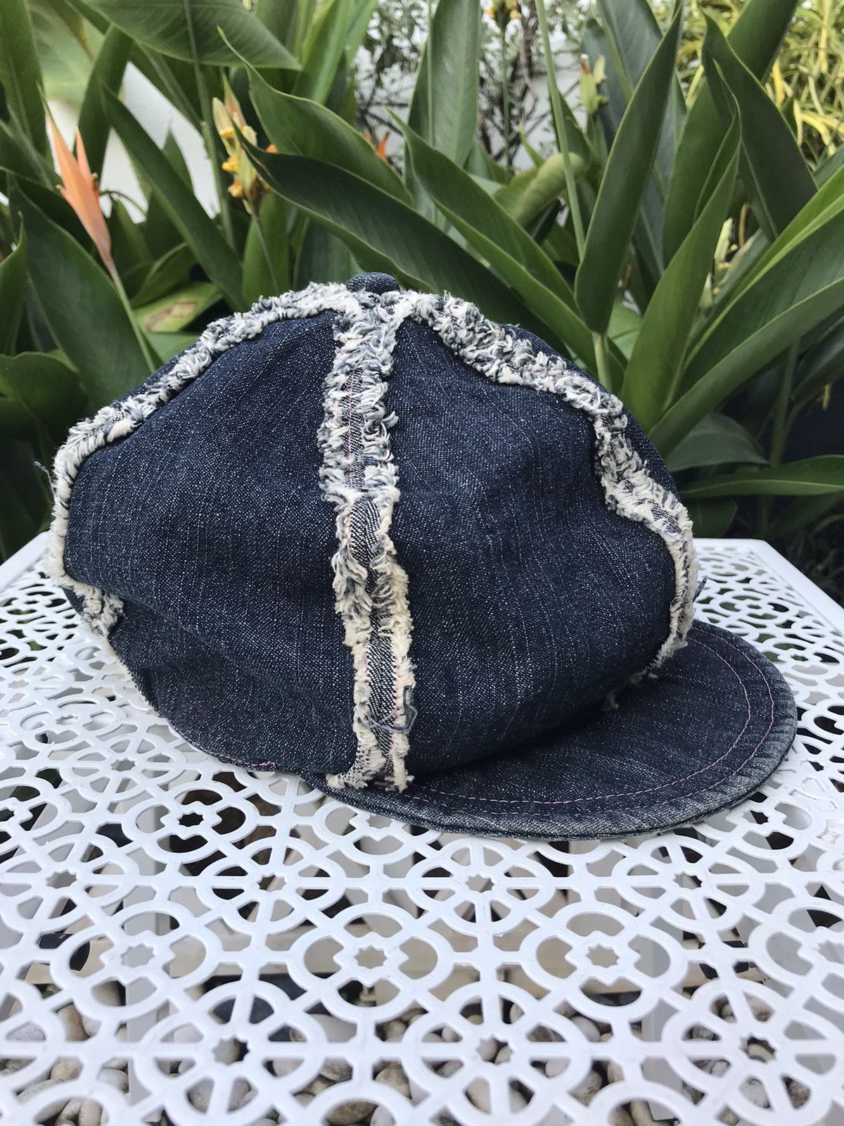 Other UNBRANDED NARUMIYA DISTRESSED DENIM CAP HAT Size ONE SIZE - 4 Thumbnail