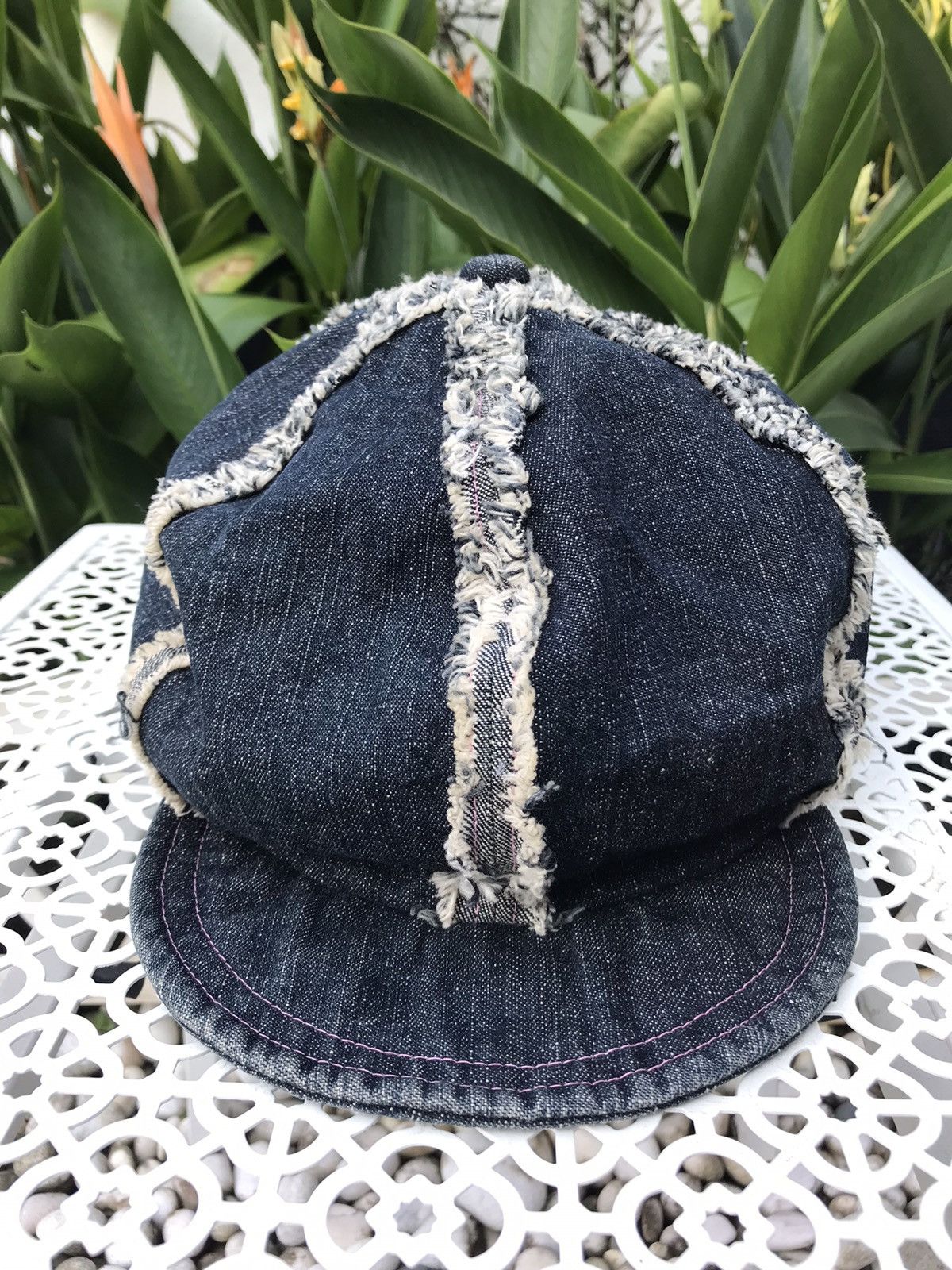 UNBRANDED NARUMIYA DISTRESSED DENIM CAP HAT