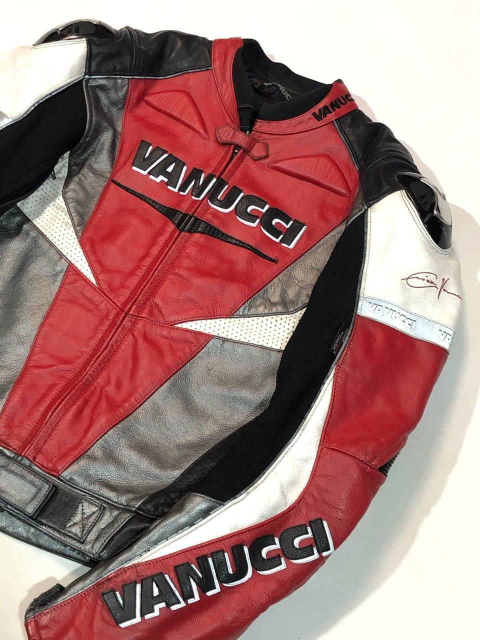 Other Vanucci Leather Jacket Moto Biker Size US M / EU 48-50 / 2 - 6 Thumbnail