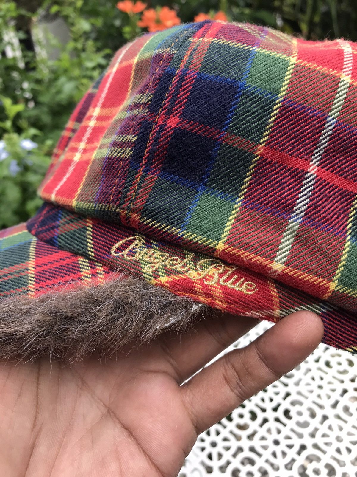 Hysteric Glamour × Japanese Brand ANGEL BLUE NAKAMURA-KUN PLAID DETECTIVE WITH FAUX FUR CAP Size ONE SIZE - 3 Thumbnail