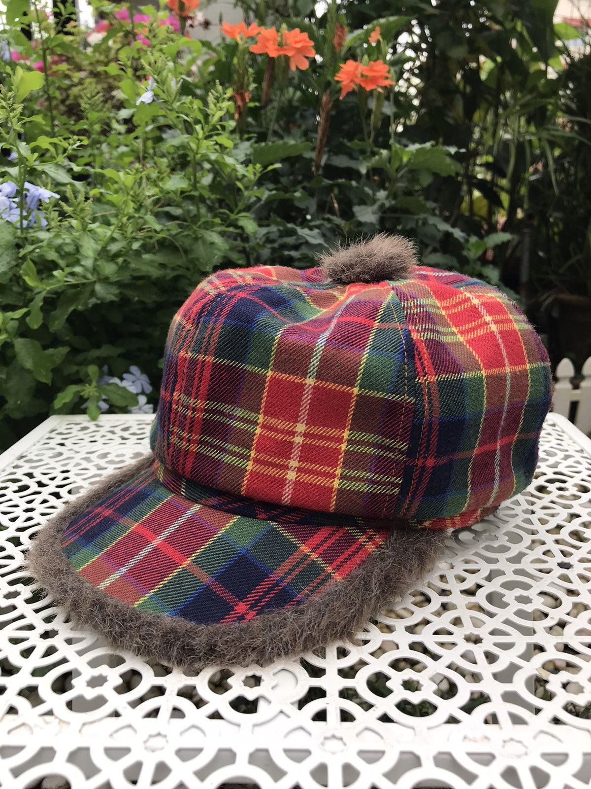 Hysteric Glamour × Japanese Brand ANGEL BLUE NAKAMURA-KUN PLAID DETECTIVE WITH FAUX FUR CAP Size ONE SIZE - 1 Thumbnail