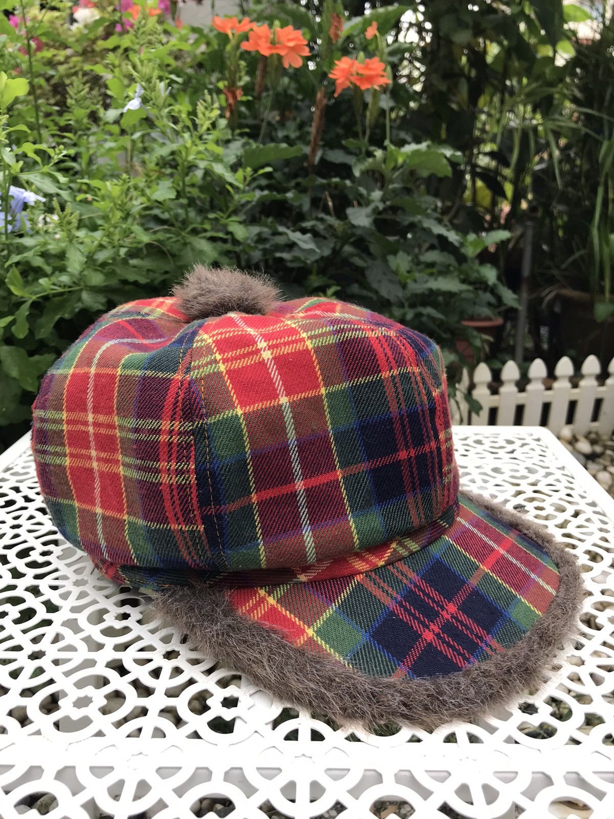 Hysteric Glamour × Japanese Brand ANGEL BLUE NAKAMURA-KUN PLAID DETECTIVE WITH FAUX FUR CAP Size ONE SIZE - 4 Thumbnail