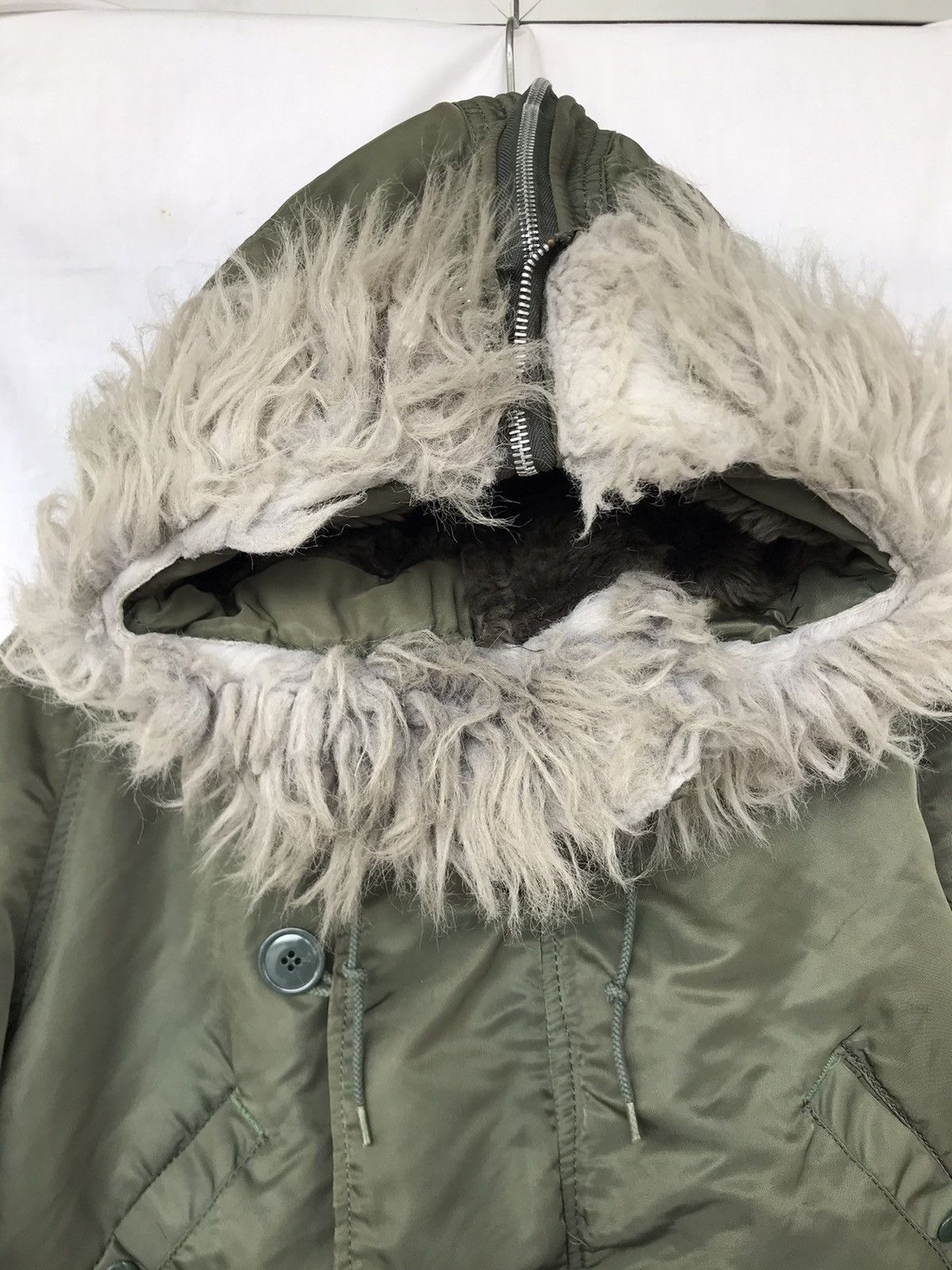 Alpha Industries × Vintage Vintage Alpha Industrie Flying Jacket N-2B Fur Hooded Jacket Size US M / EU 48-50 / 2 - 16 Thumbnail
