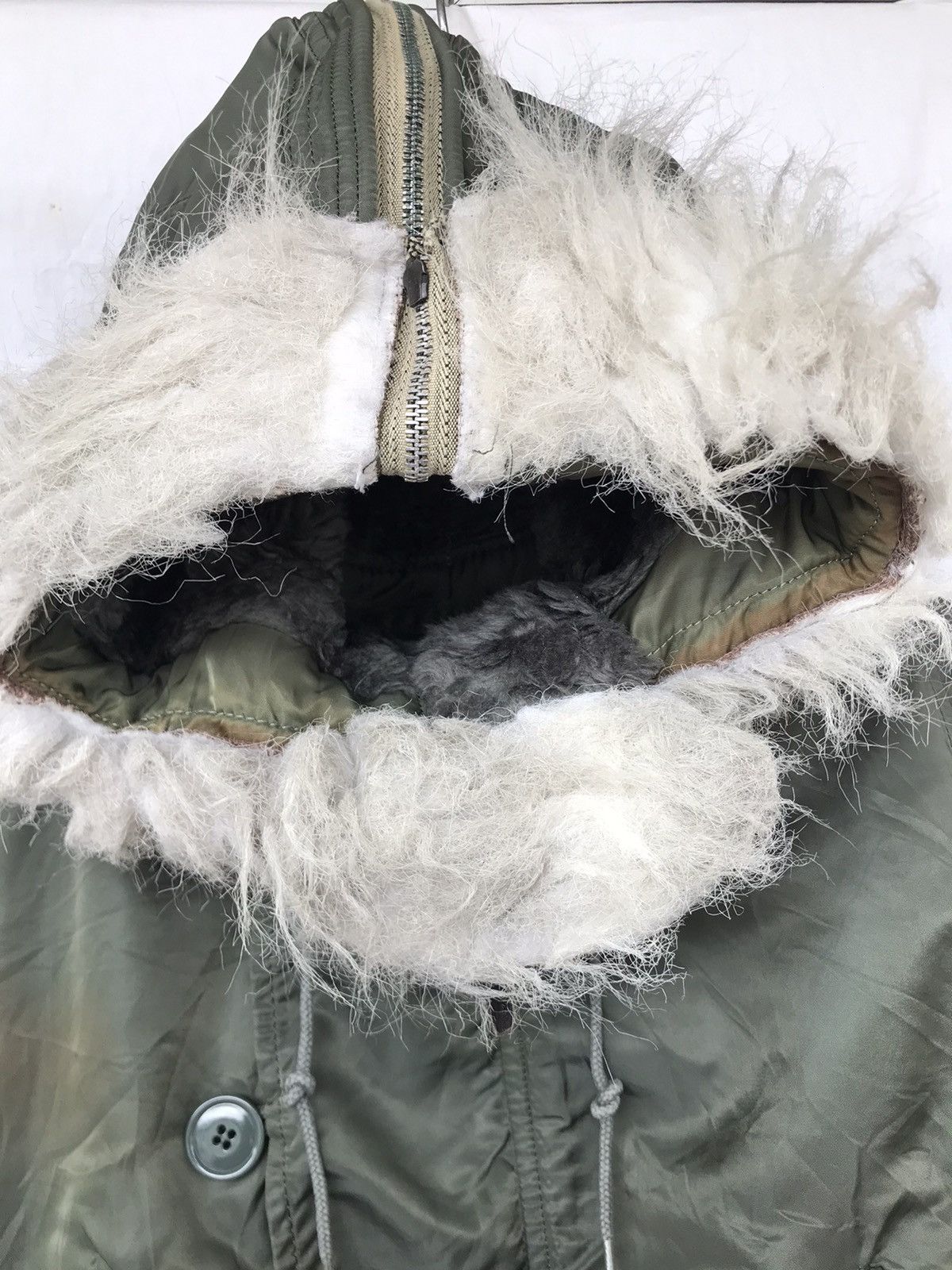 Alpha Industries × Vintage Vintage Alpha Industrie Flying Jacket N-2B Fur Hooded Jacket Size US M / EU 48-50 / 2 - 13 Thumbnail
