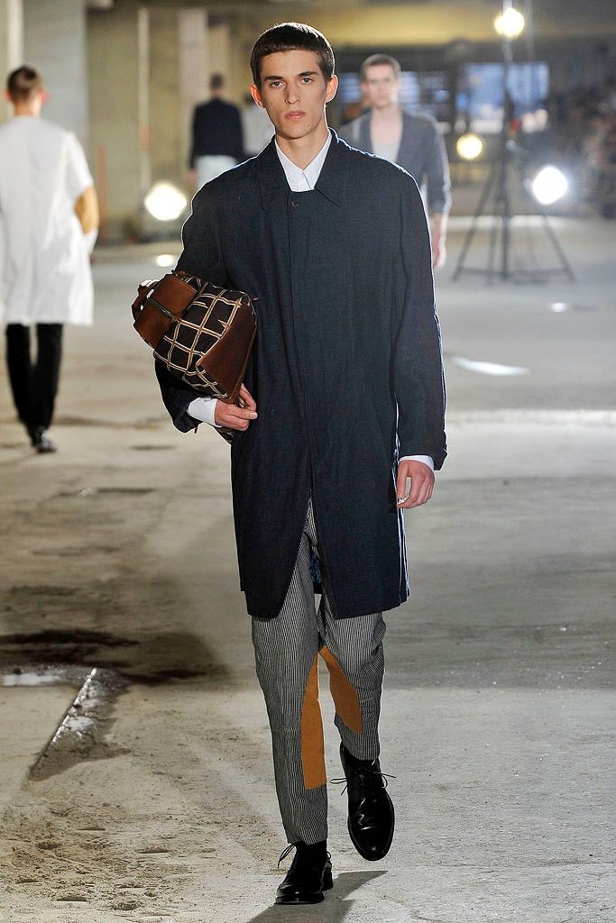Dries Van Noten - S/s 11 - 2-Way Plaid Tote Bag in Blue, Men's