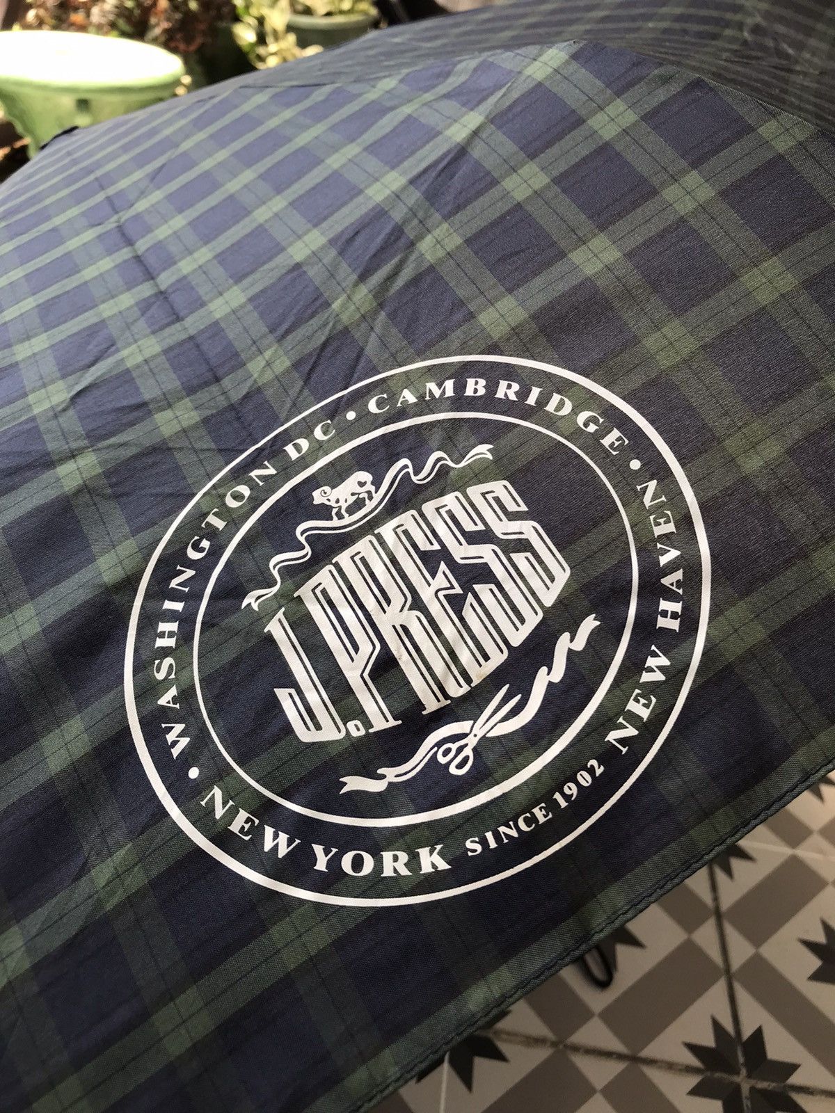 J. Press × Vintage Authentic Vintage J. PRESS Automatic Pockets Umbrellas ☂ Size ONE SIZE - 15 Thumbnail
