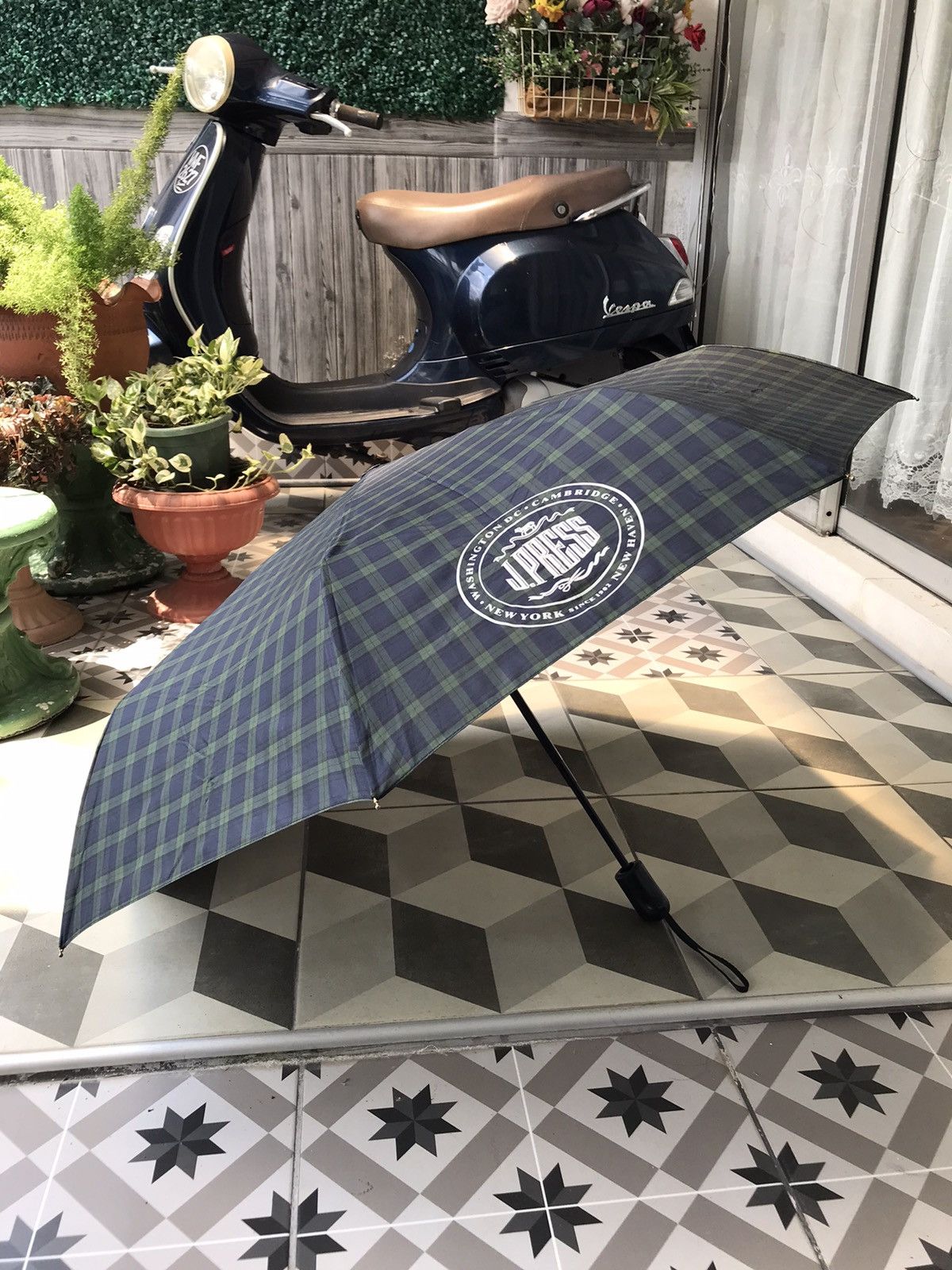 J. Press × Vintage Authentic Vintage J. PRESS Automatic Pockets Umbrellas ☂ Size ONE SIZE - 1 Thumbnail