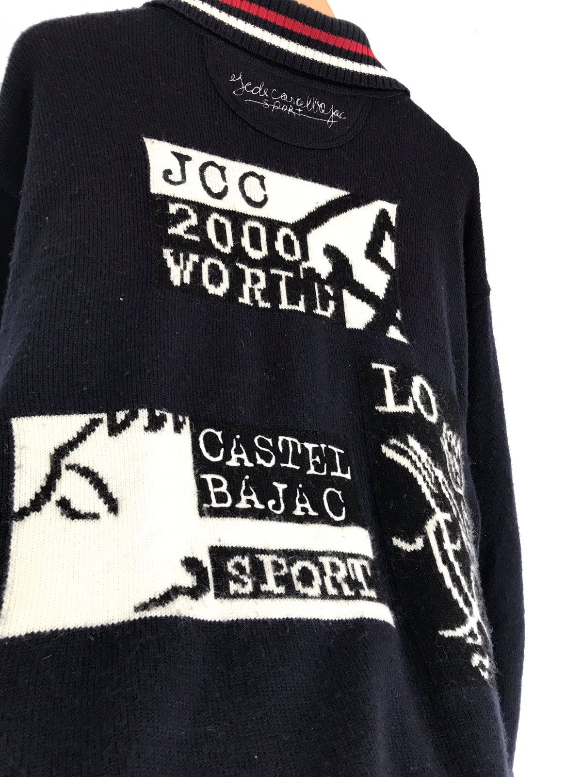 Jean Charles De Castelbajac × Vintage ❗️Sick❗️Vintage JCC 2000 World Knitwear Zipper Size US L / EU 52-54 / 3 - 6 Thumbnail