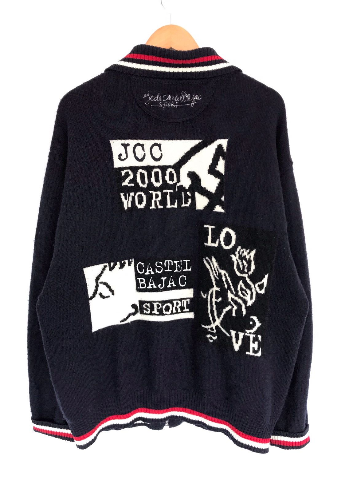Jean Charles De Castelbajac × Vintage ❗️Sick❗️Vintage JCC 2000 World Knitwear Zipper Size US L / EU 52-54 / 3 - 1 Thumbnail