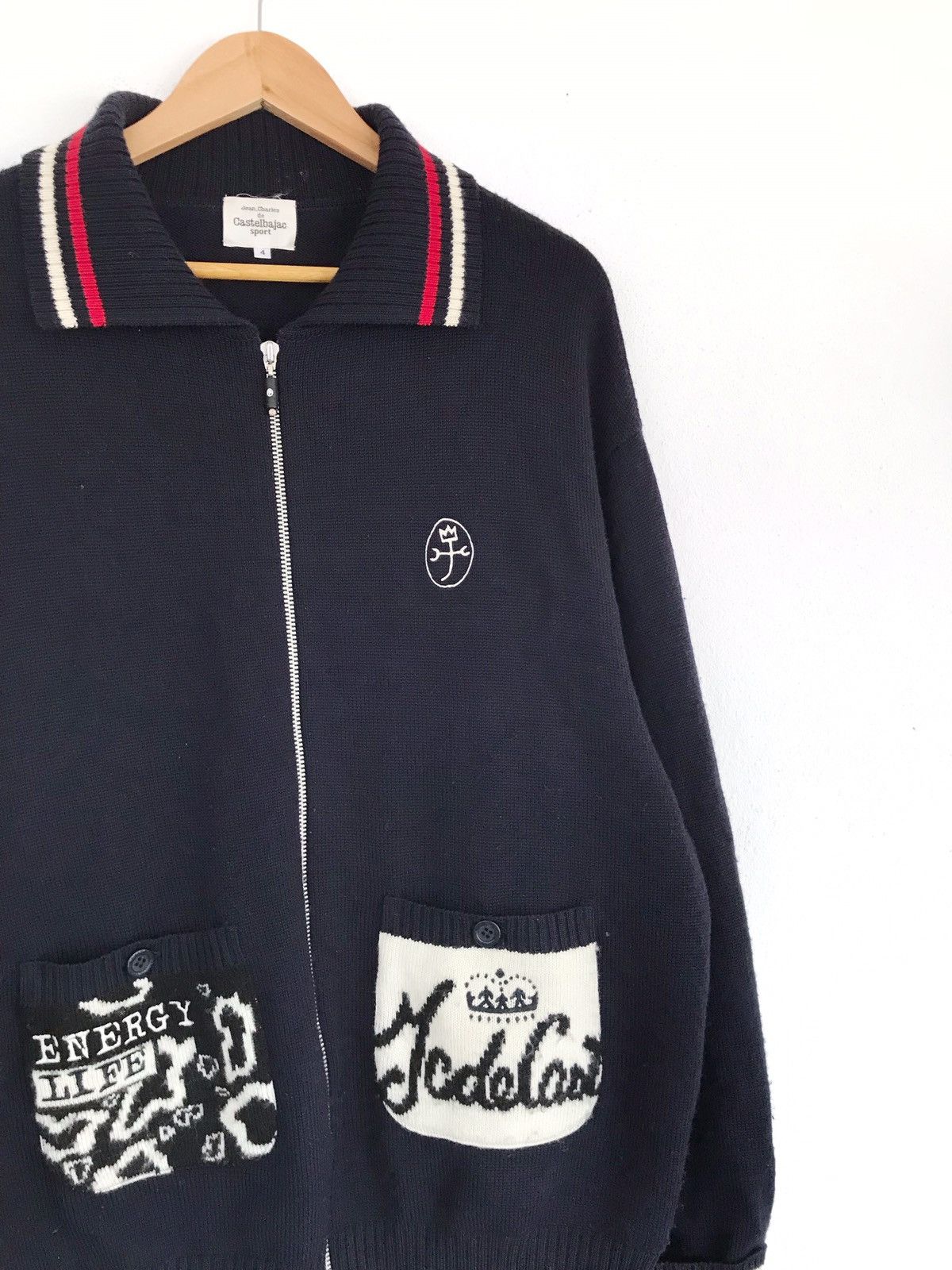 Jean Charles De Castelbajac × Vintage ❗️Sick❗️Vintage JCC 2000 World Knitwear Zipper Size US L / EU 52-54 / 3 - 3 Thumbnail