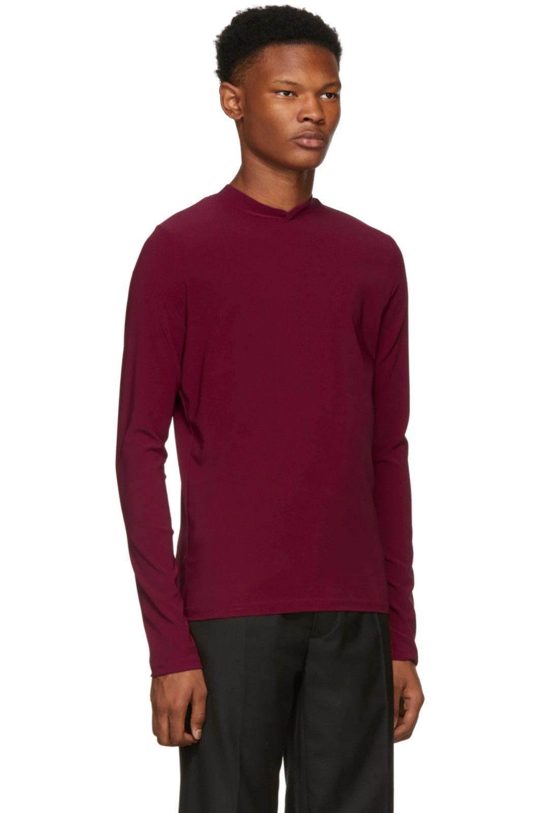 Namacheko Red Double Faced Mock Neck Sweater Size US M / EU 48-50 / 2 - 5 Thumbnail