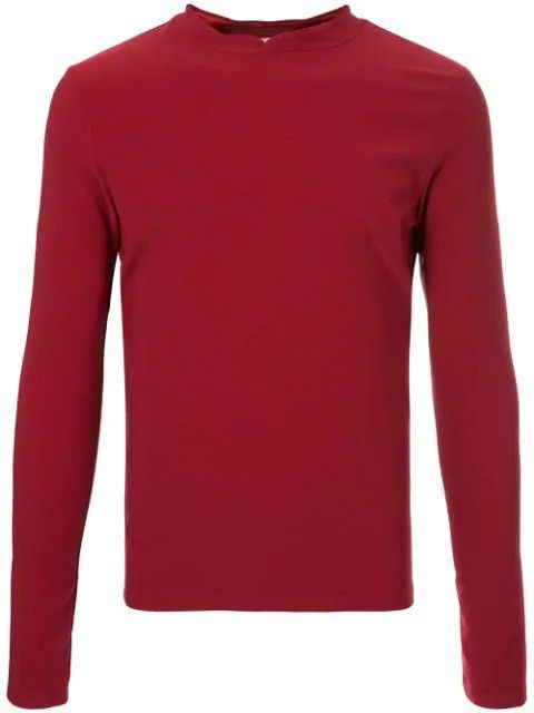 Namacheko Red Double Faced Mock Neck Sweater Size US M / EU 48-50 / 2 - 2 Thumbnail