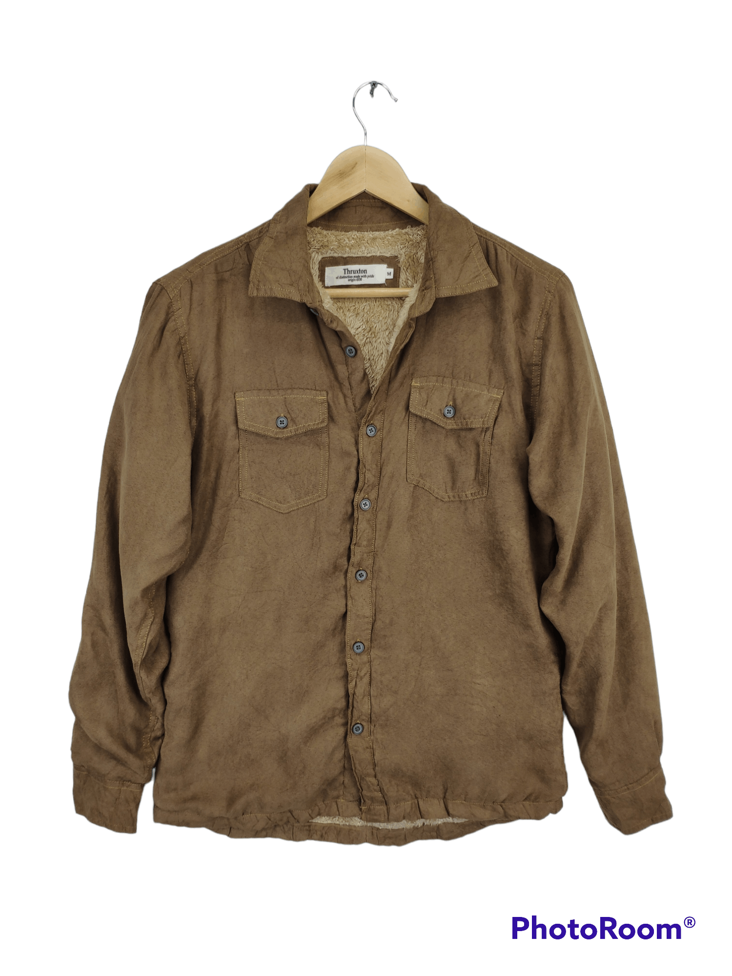 Japanese Brand × Vintage Vintage Shirt Button Up Lining Fleece by Thruxton Size US M / EU 48-50 / 2 - 1 Thumbnail