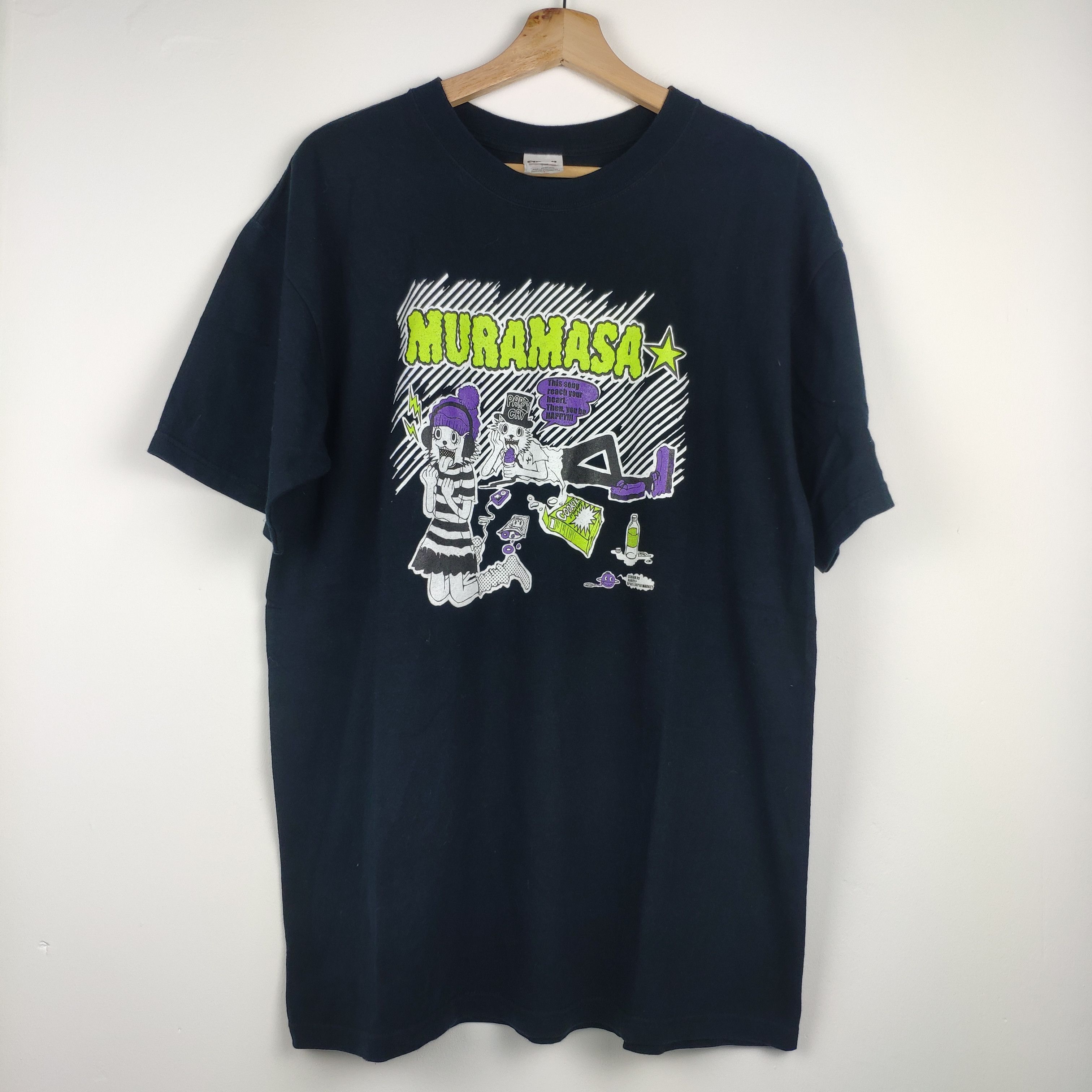 Japanese Brand Vintage T Shirt Muramasa Party Cat Band Tee Size US M / EU 48-50 / 2 - 1 Thumbnail