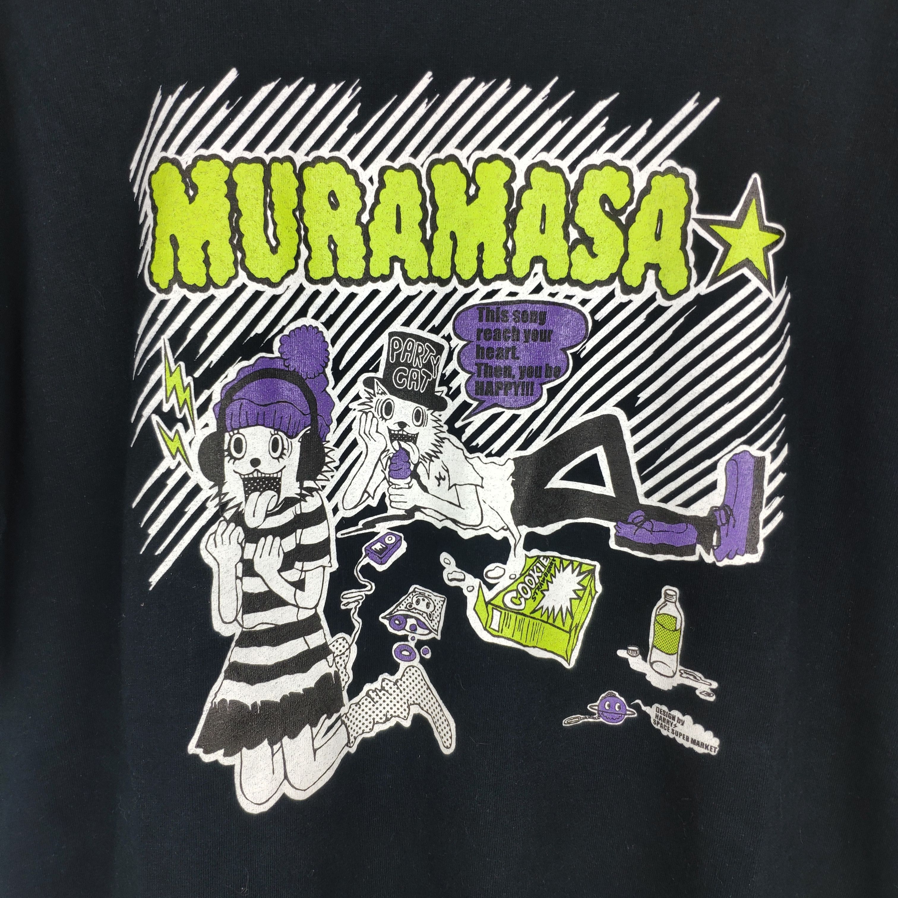 Japanese Brand Vintage T Shirt Muramasa Party Cat Band Tee Size US M / EU 48-50 / 2 - 2 Thumbnail