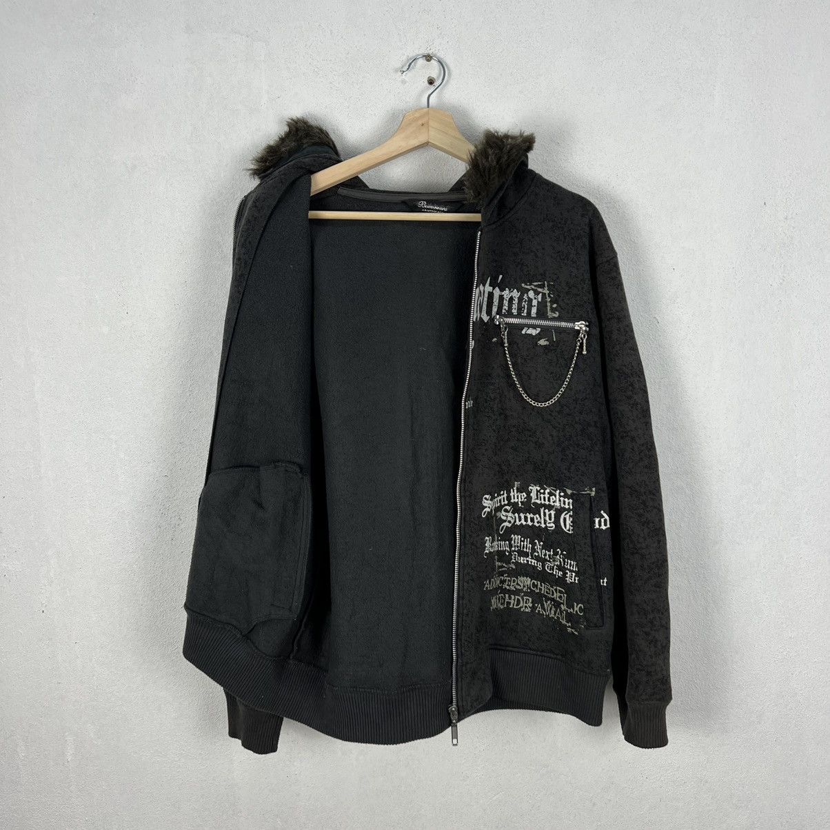 Japanese Brand RARE PUNK STYLE BEANUMERE JACKET FUR BLANKET LINING HOODIE Size US M / EU 48-50 / 2 - 13 Thumbnail