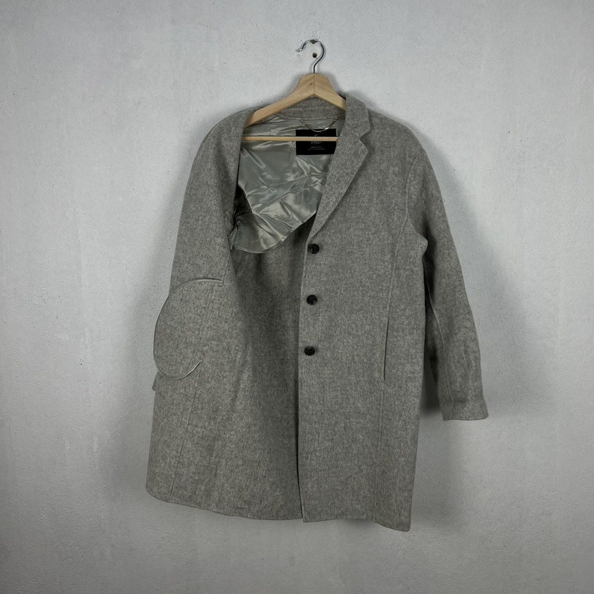 Japanese Brand YOHJI YAMAMOTO BY INED LONG JACKET DOUBLE BREAST WOOL Size US M / EU 48-50 / 2 - 11 Thumbnail
