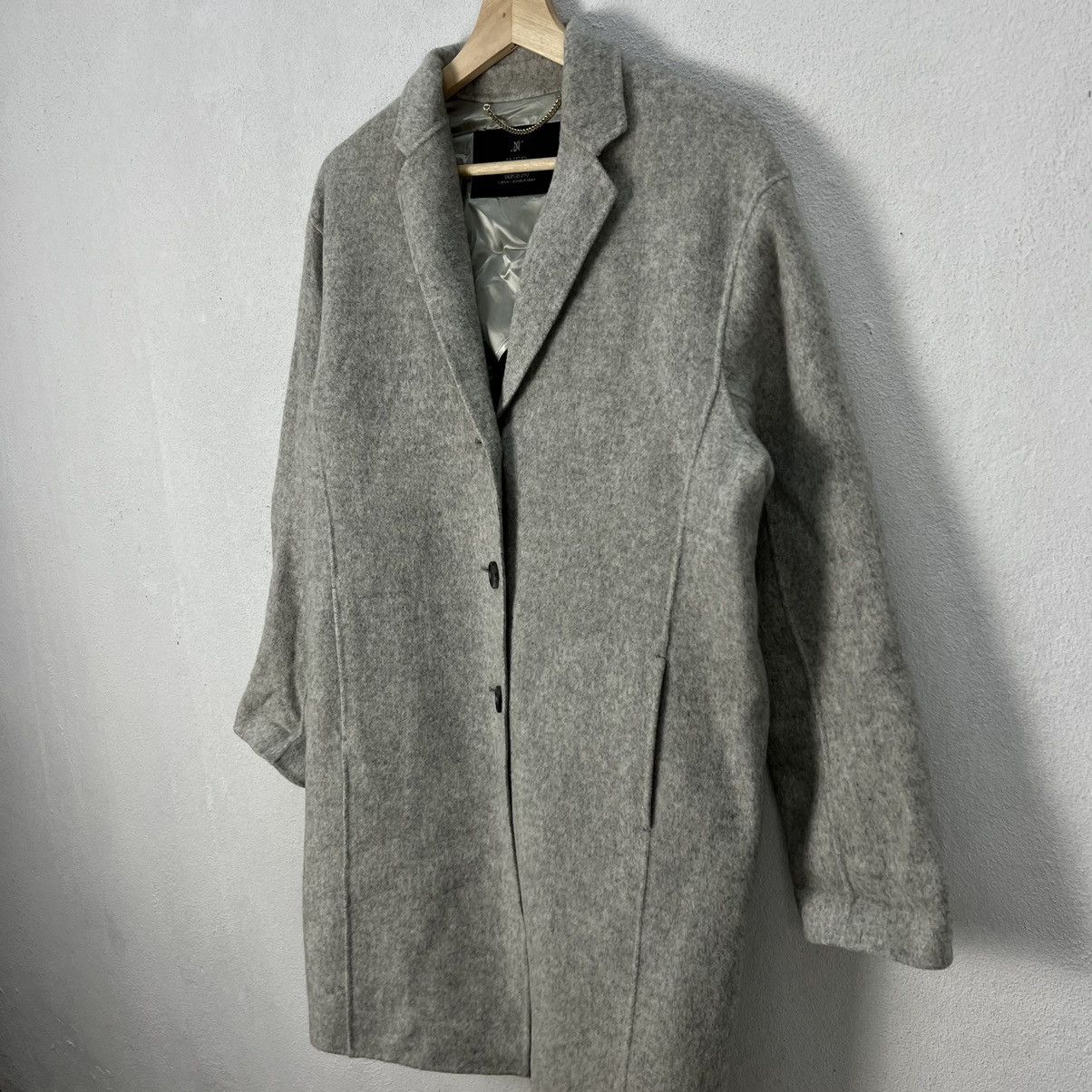Japanese Brand YOHJI YAMAMOTO BY INED LONG JACKET DOUBLE BREAST WOOL Size US M / EU 48-50 / 2 - 3 Thumbnail
