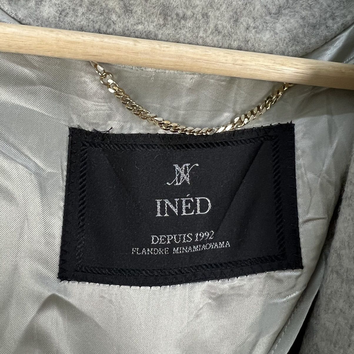 Japanese Brand YOHJI YAMAMOTO BY INED LONG JACKET DOUBLE BREAST WOOL Size US M / EU 48-50 / 2 - 12 Thumbnail