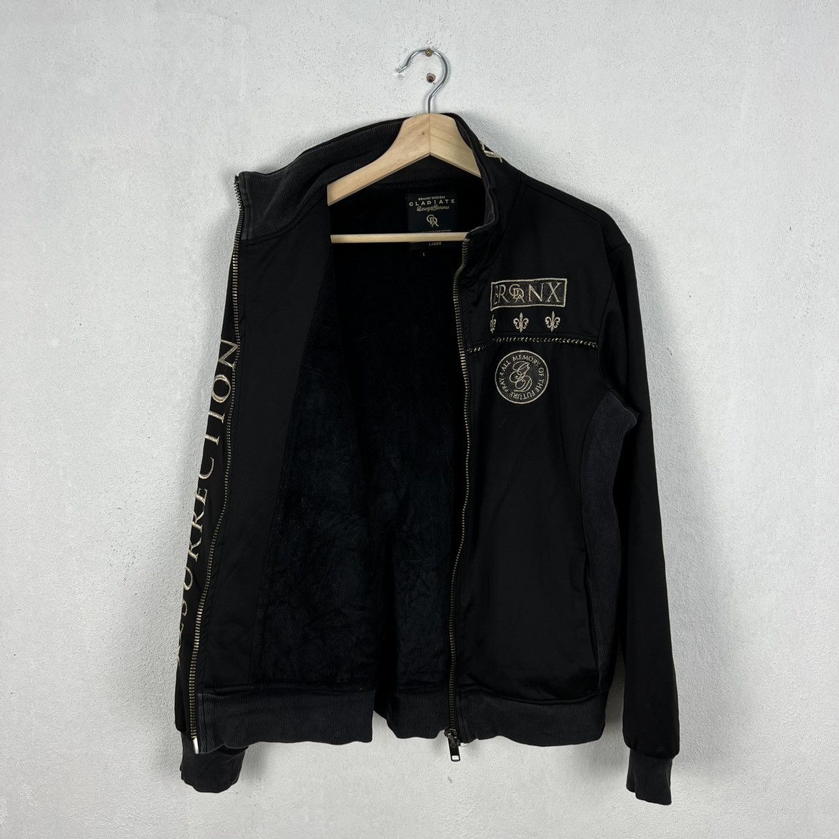 Japanese Brand RARE PUNK STYLE JACKET GLADIATE BLACK & GOLD Size US L / EU 52-54 / 3 - 11 Thumbnail