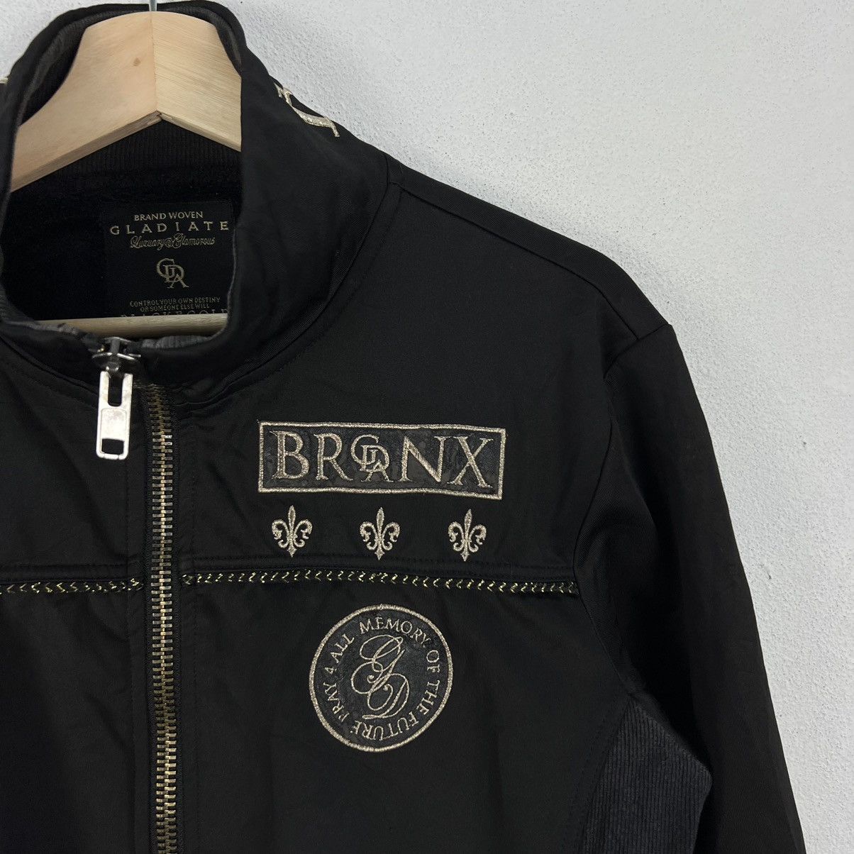 Japanese Brand RARE PUNK STYLE JACKET GLADIATE BLACK & GOLD Size US L / EU 52-54 / 3 - 4 Thumbnail