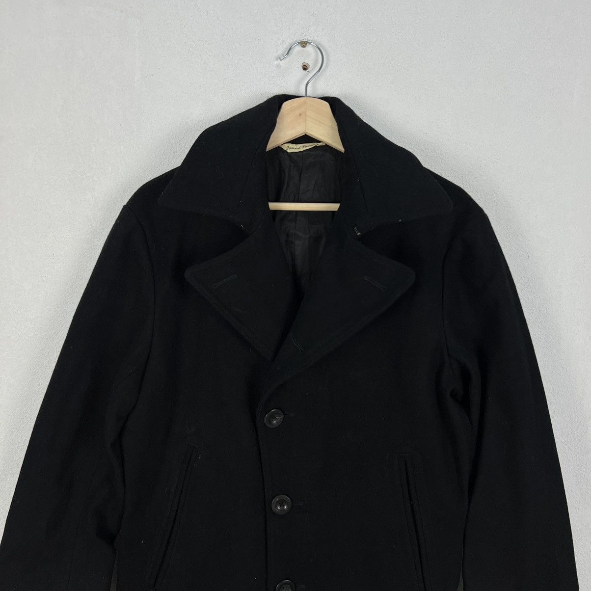 Japanese Brand VINTAGE ULTIMATE BLACK WOOL DOUBLE BREAST JACKET Size US M / EU 48-50 / 2 - 3 Thumbnail