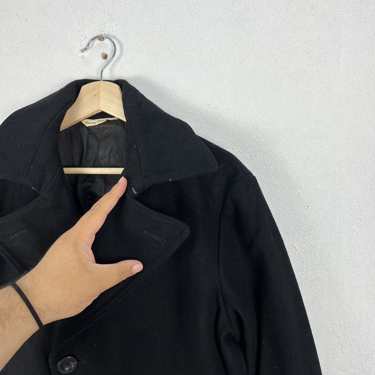 Japanese Brand VINTAGE ULTIMATE BLACK WOOL DOUBLE BREAST JACKET Size US M / EU 48-50 / 2 - 9 Thumbnail