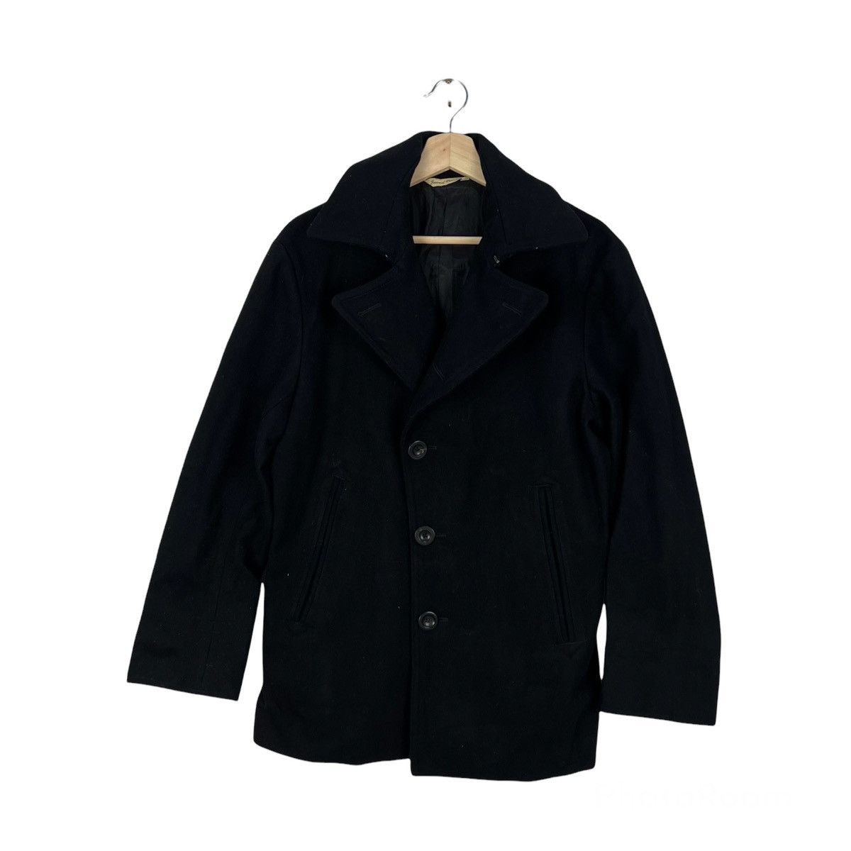 Japanese Brand VINTAGE ULTIMATE BLACK WOOL DOUBLE BREAST JACKET Size US M / EU 48-50 / 2 - 1 Thumbnail