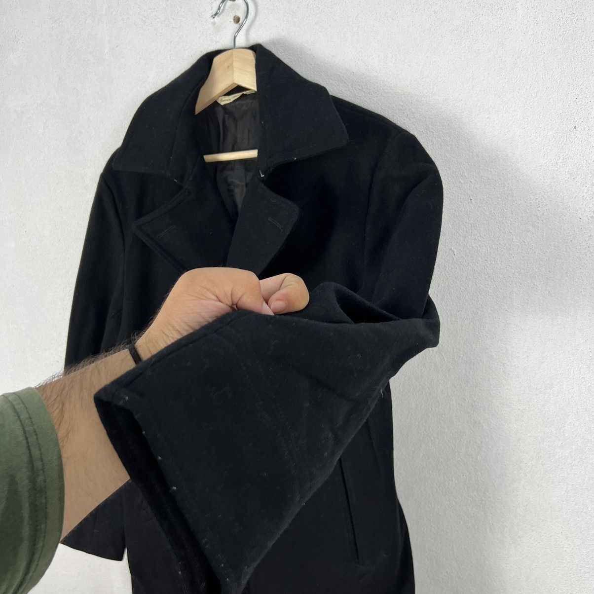Japanese Brand VINTAGE ULTIMATE BLACK WOOL DOUBLE BREAST JACKET Size US M / EU 48-50 / 2 - 10 Thumbnail