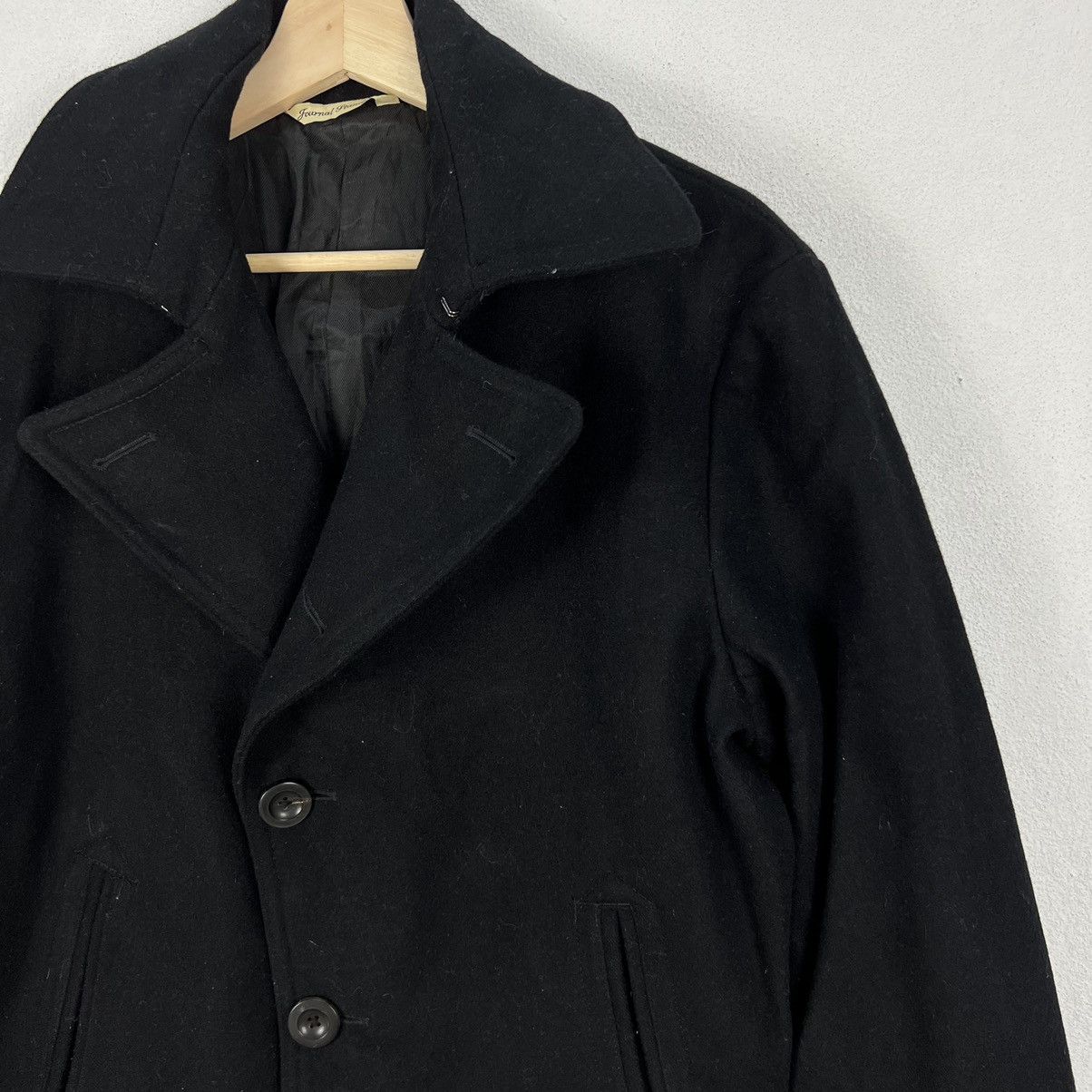 Japanese Brand VINTAGE ULTIMATE BLACK WOOL DOUBLE BREAST JACKET Size US M / EU 48-50 / 2 - 6 Thumbnail