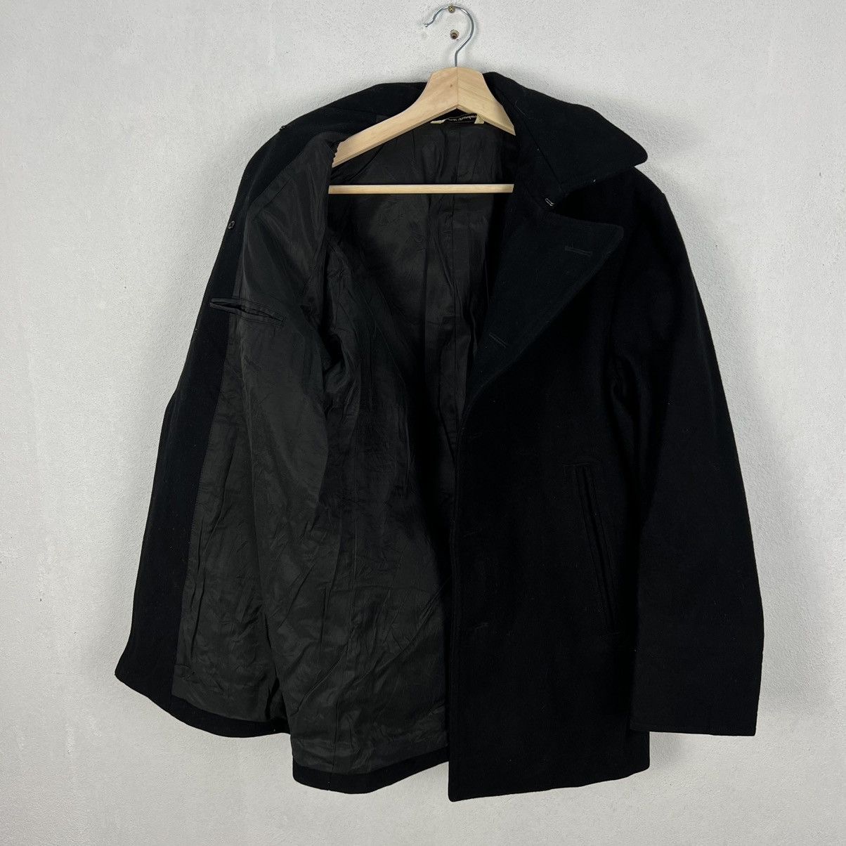 Japanese Brand VINTAGE ULTIMATE BLACK WOOL DOUBLE BREAST JACKET Size US M / EU 48-50 / 2 - 13 Thumbnail