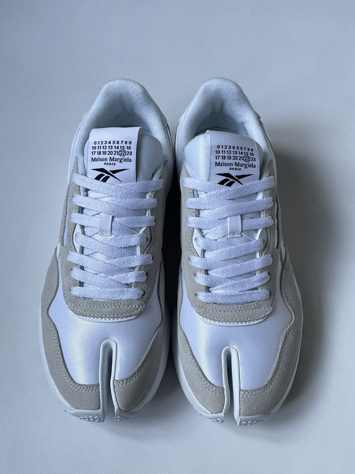 Maison Margiela White ‘Tabi Project 0 CL’ Sneakers Size US 13 / EU 46 - 7 Thumbnail
