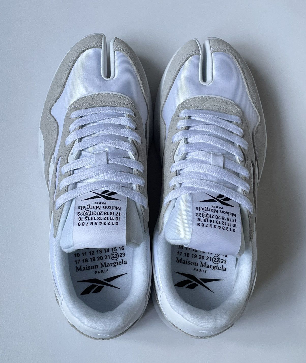 Maison Margiela White ‘Tabi Project 0 CL’ Sneakers Size US 13 / EU 46 - 9 Thumbnail