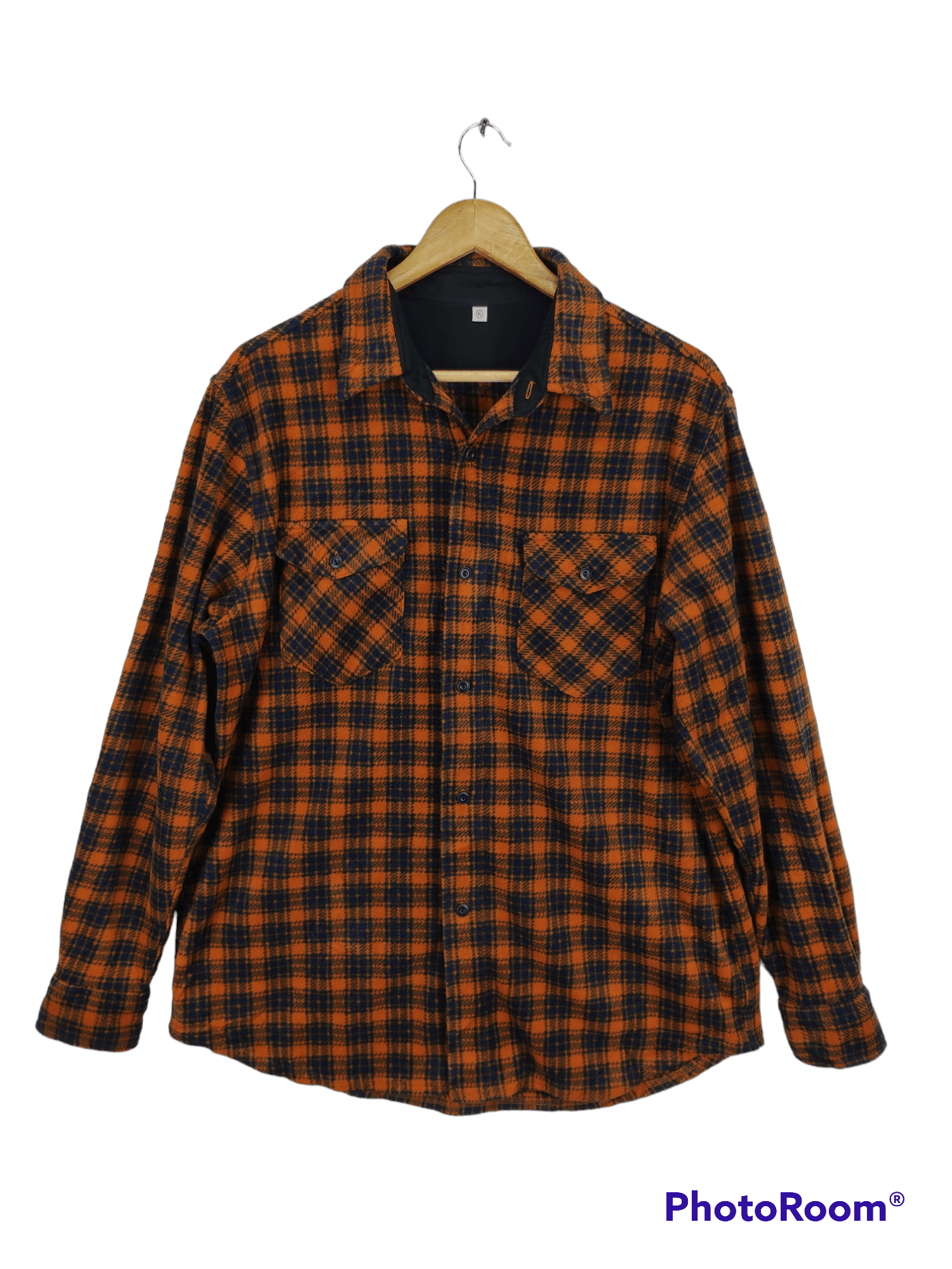 Flannel × Japanese Brand Uniqlo Flannel Shirt Fleece Button Up Travis Style Size US L / EU 52-54 / 3 - 1 Thumbnail