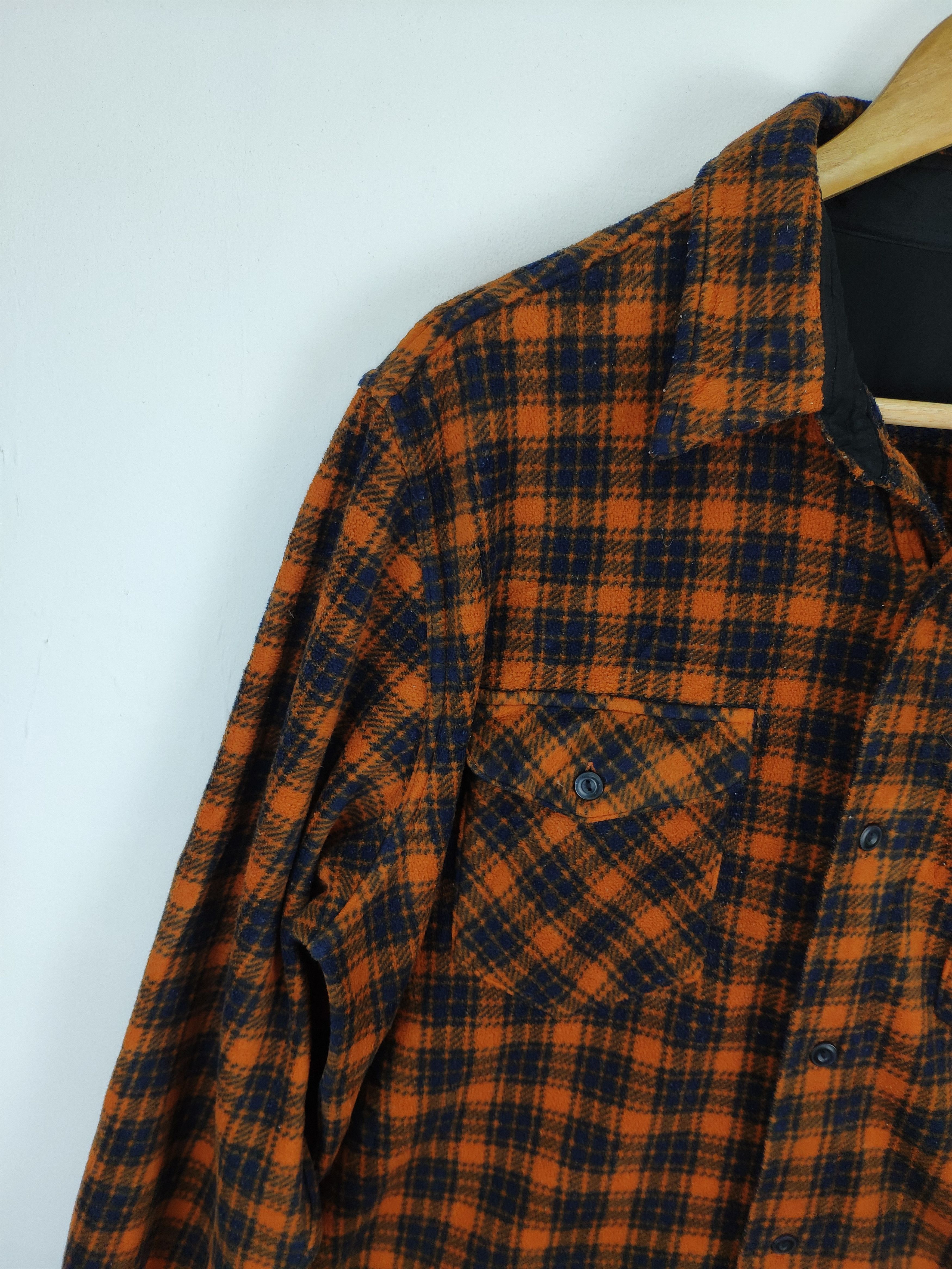 Flannel × Japanese Brand Uniqlo Flannel Shirt Fleece Button Up Travis Style Size US L / EU 52-54 / 3 - 7 Thumbnail