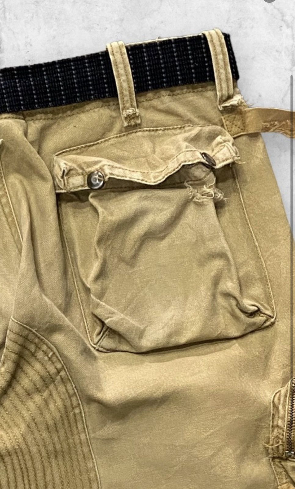 Issey Miyake × Tete Homme Fleet Sheet Baggy Parachute Cargo Multi Pocket Pants Size US 32 / EU 48 - 18 Thumbnail