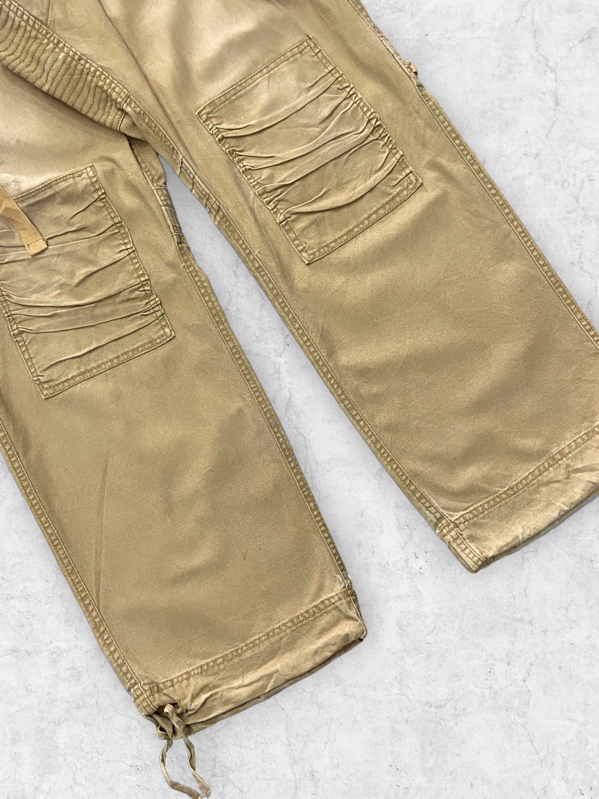 Issey Miyake × Tete Homme Fleet Sheet Baggy Parachute Cargo Multi Pocket Pants Size US 32 / EU 48 - 8 Thumbnail