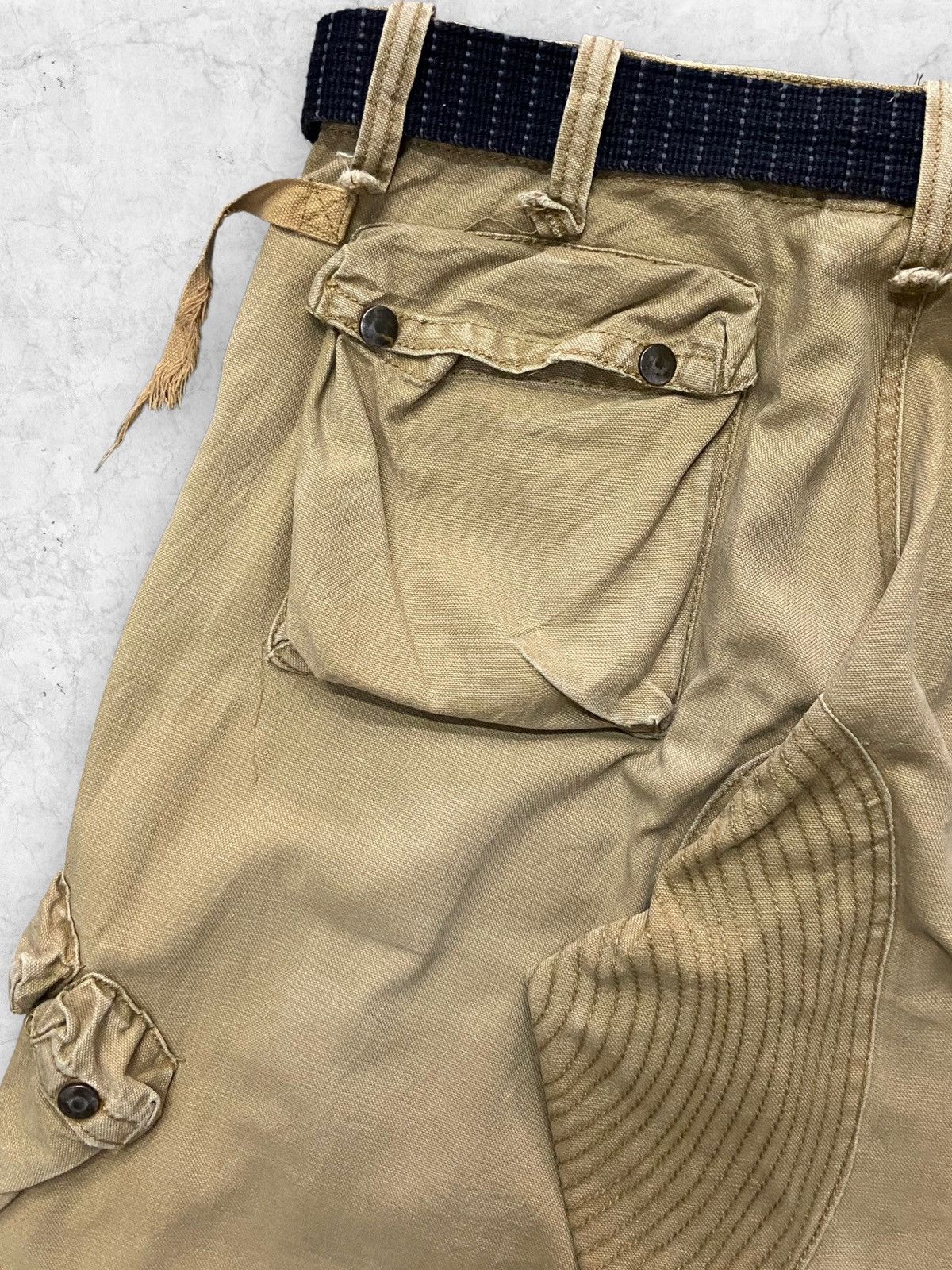 Issey Miyake × Tete Homme Fleet Sheet Baggy Parachute Cargo Multi Pocket Pants Size US 32 / EU 48 - 19 Thumbnail