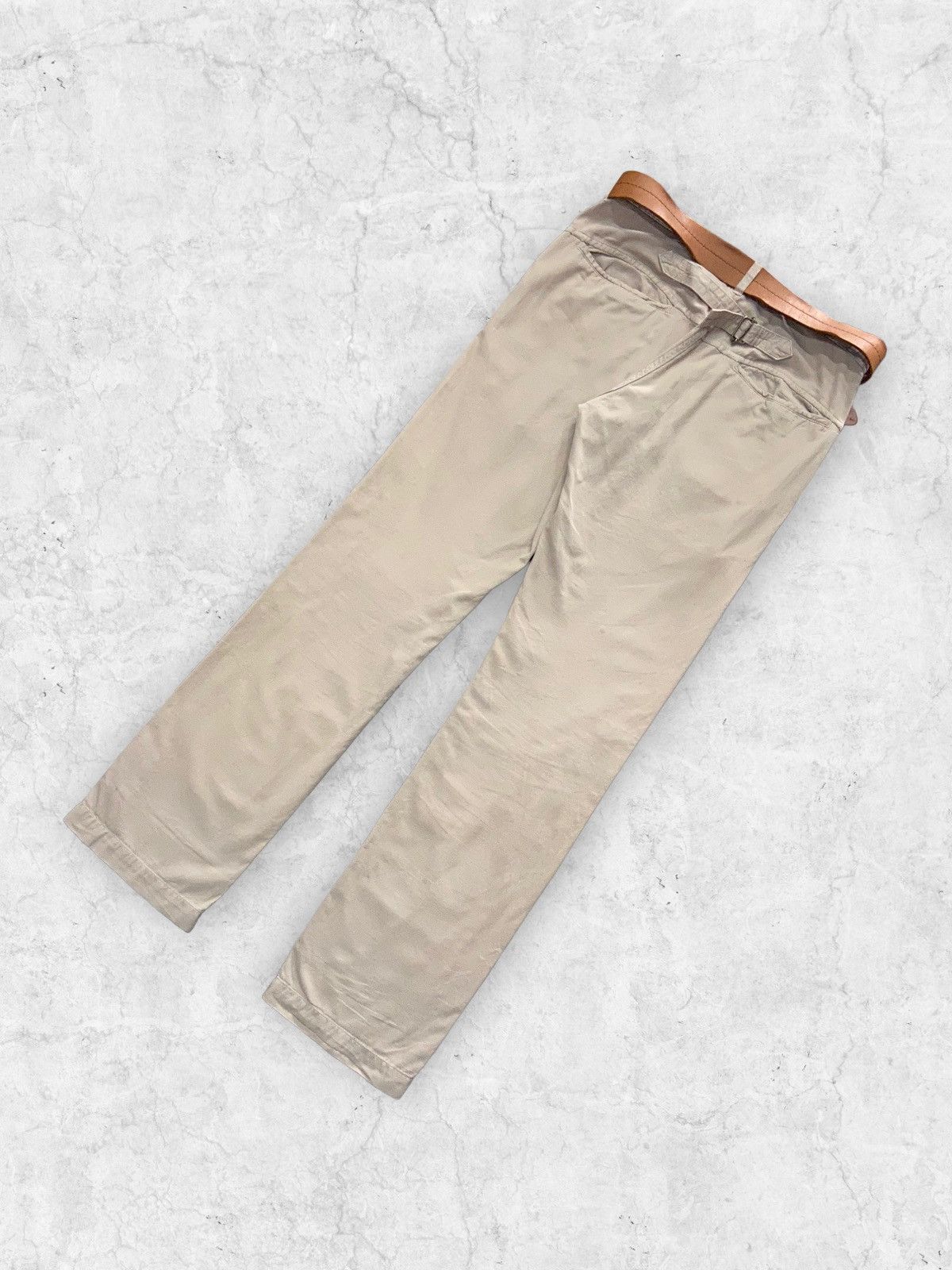 Margaret Howell × Vintage Vintage Margaret Howell Buckle Back Leather Belt Pants Size US 30 / EU 46 - 8 Thumbnail