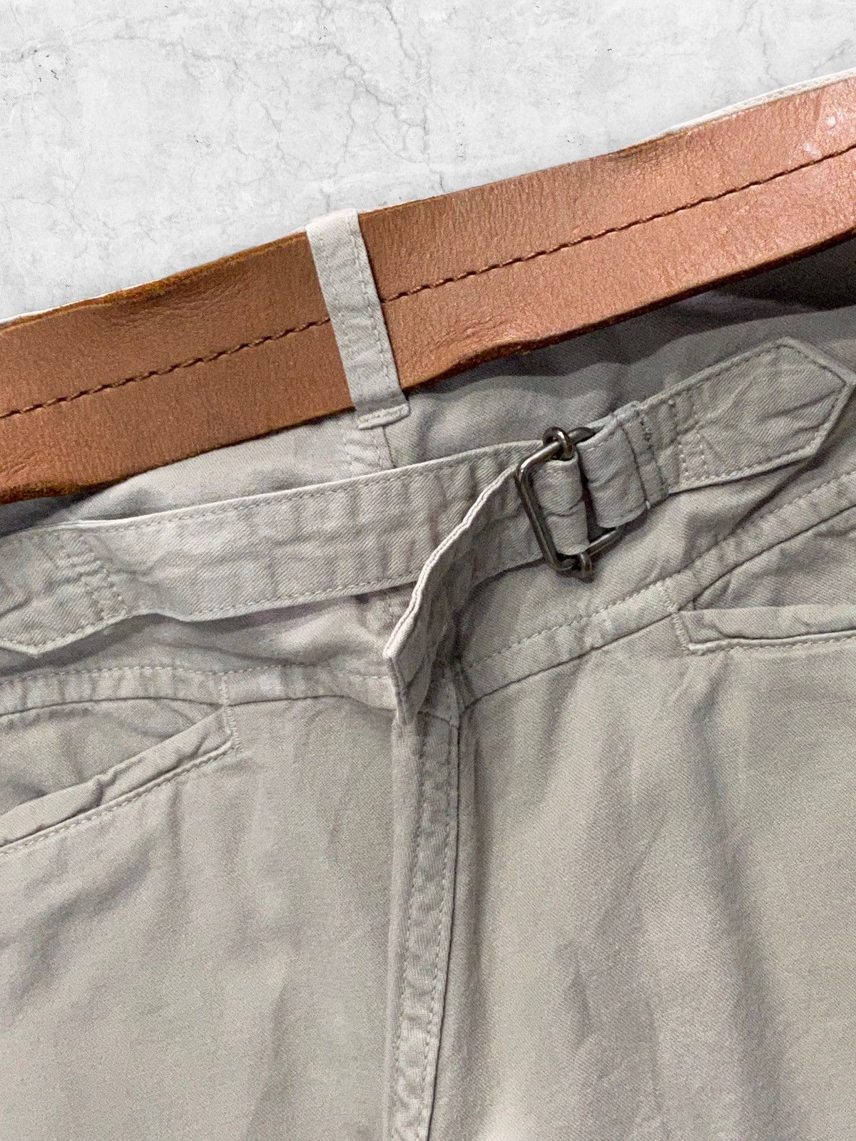 Margaret Howell × Vintage Vintage Margaret Howell Buckle Back Leather Belt Pants Size US 30 / EU 46 - 10 Thumbnail