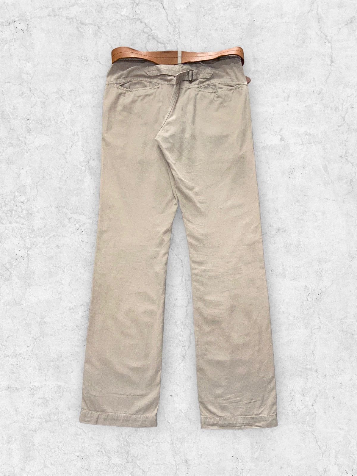 Margaret Howell × Vintage Vintage Margaret Howell Buckle Back Leather Belt Pants Size US 30 / EU 46 - 2 Thumbnail