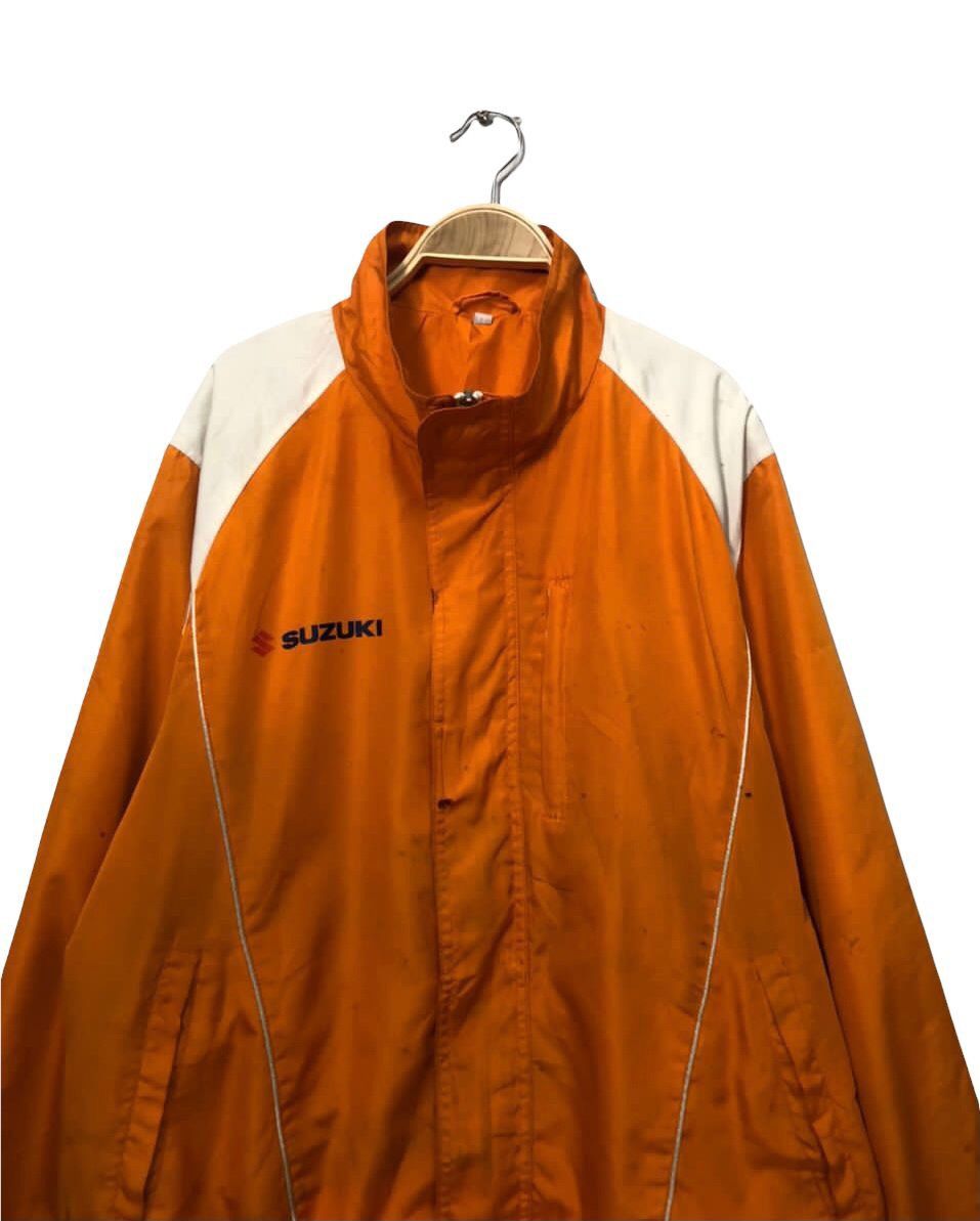 Japanese Brand Vintage Suzuki Zip Ups Spell Out Big Logo Windbreaker Jacket Size US XL / EU 56 / 4 - 5 Thumbnail